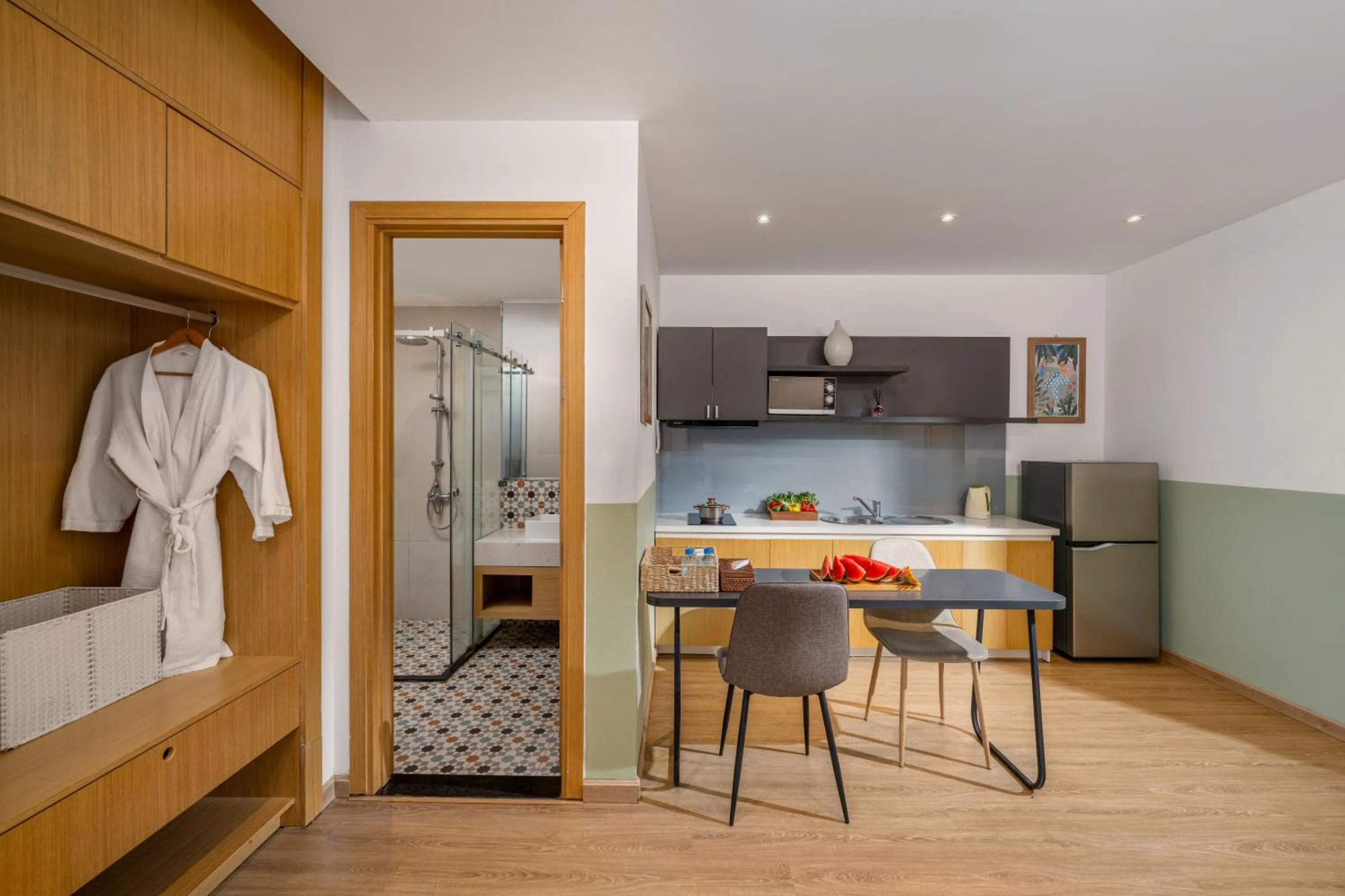 Kitchen or kitchenette in Sanayen Villa & Residences - Pool and Close Beach