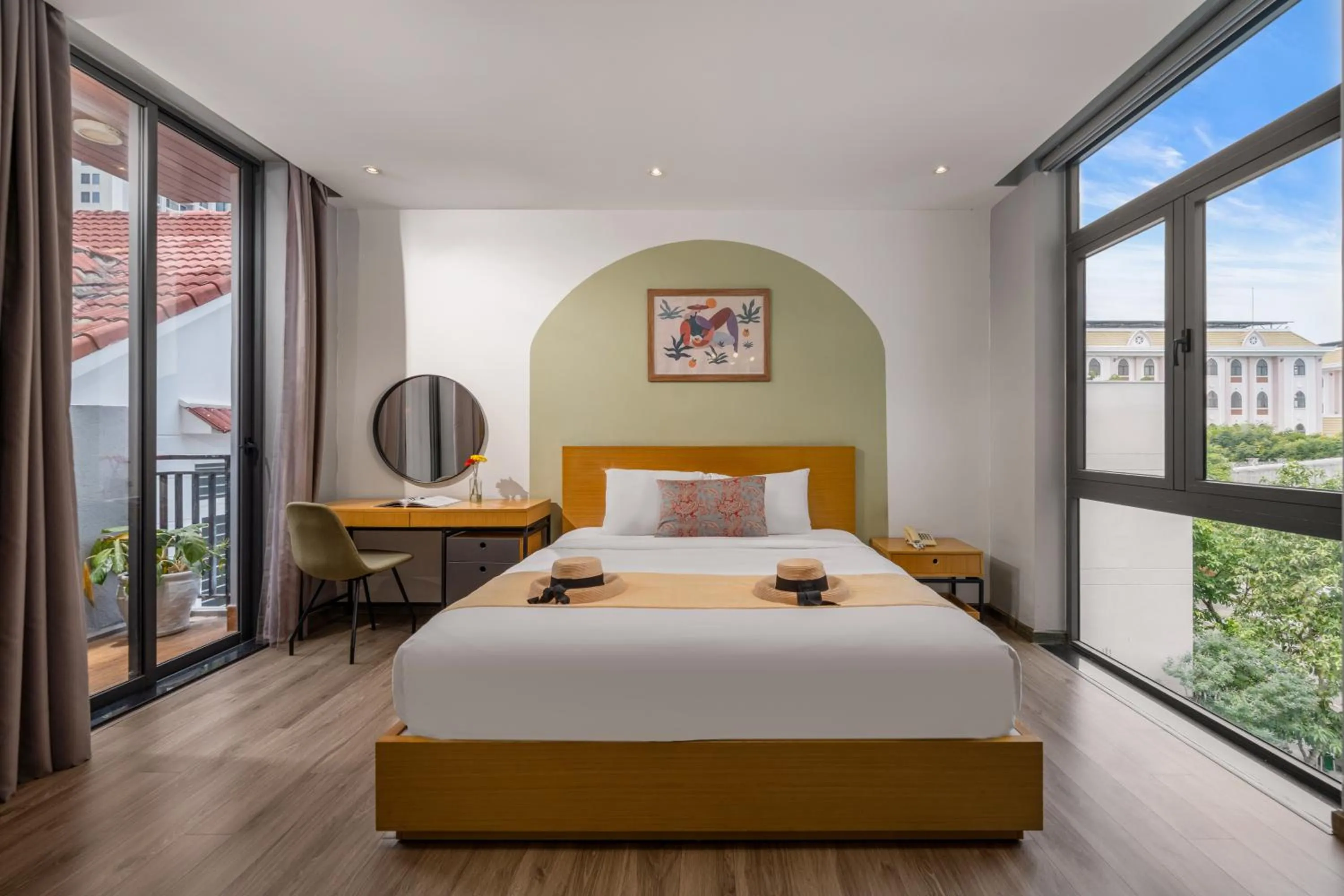 View (from property/room), Bed in Sanayen Villa & Residences - Pool and Close Beach