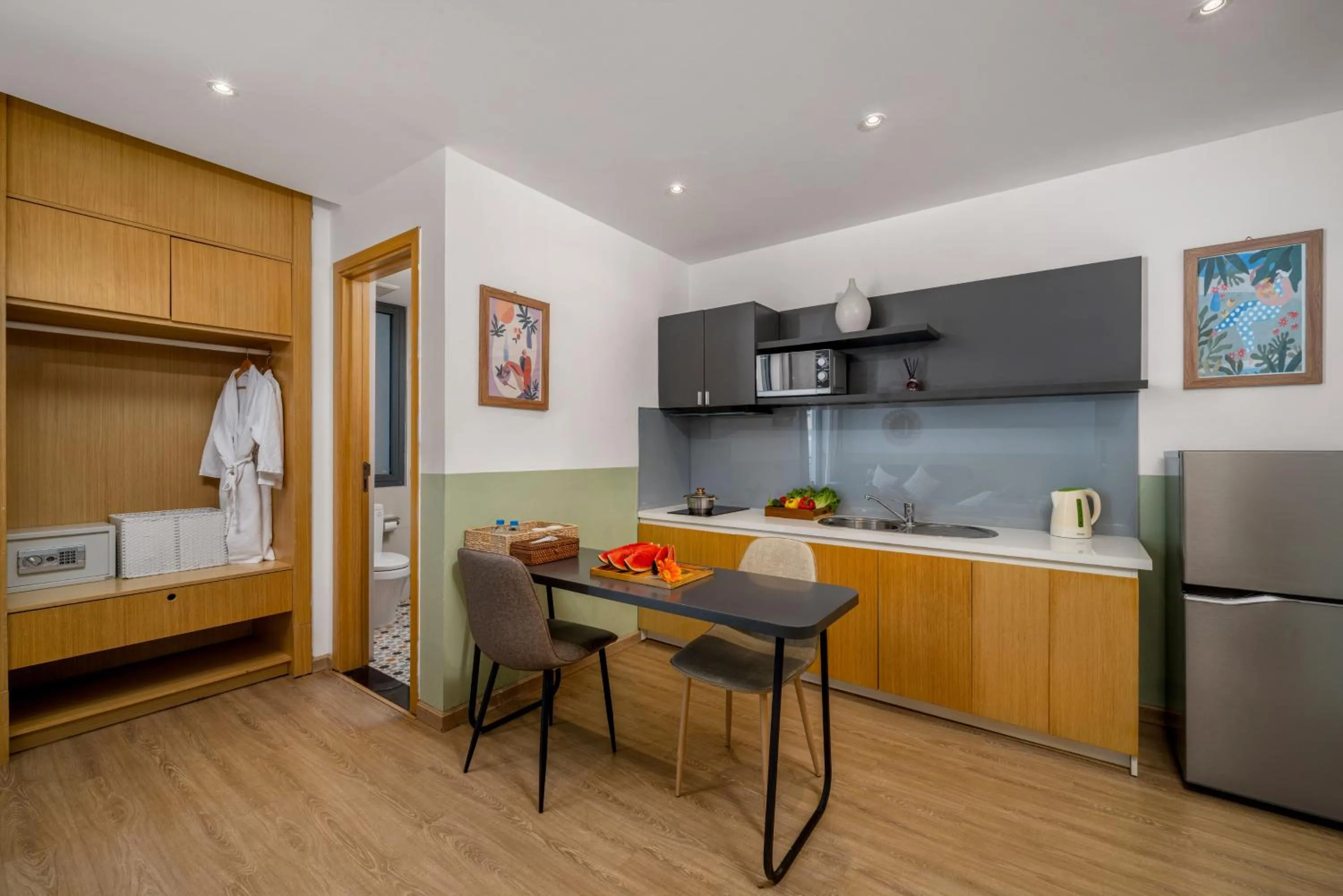 Kitchen or kitchenette in Sanayen Villa & Residences - Pool and Close Beach