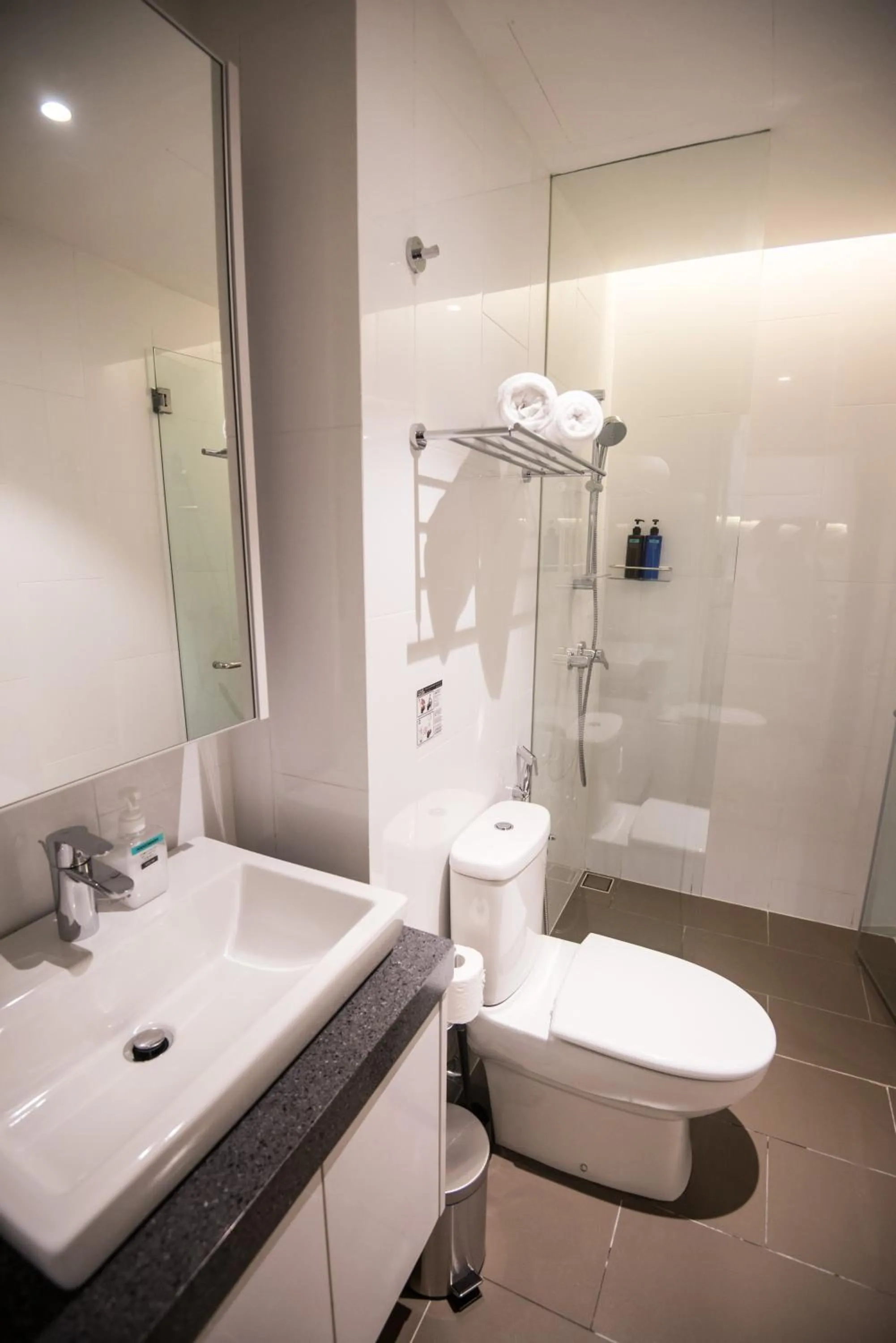 Shower in KL Sentral Bangsar Suites EST BY PSM LUXURY SUITES