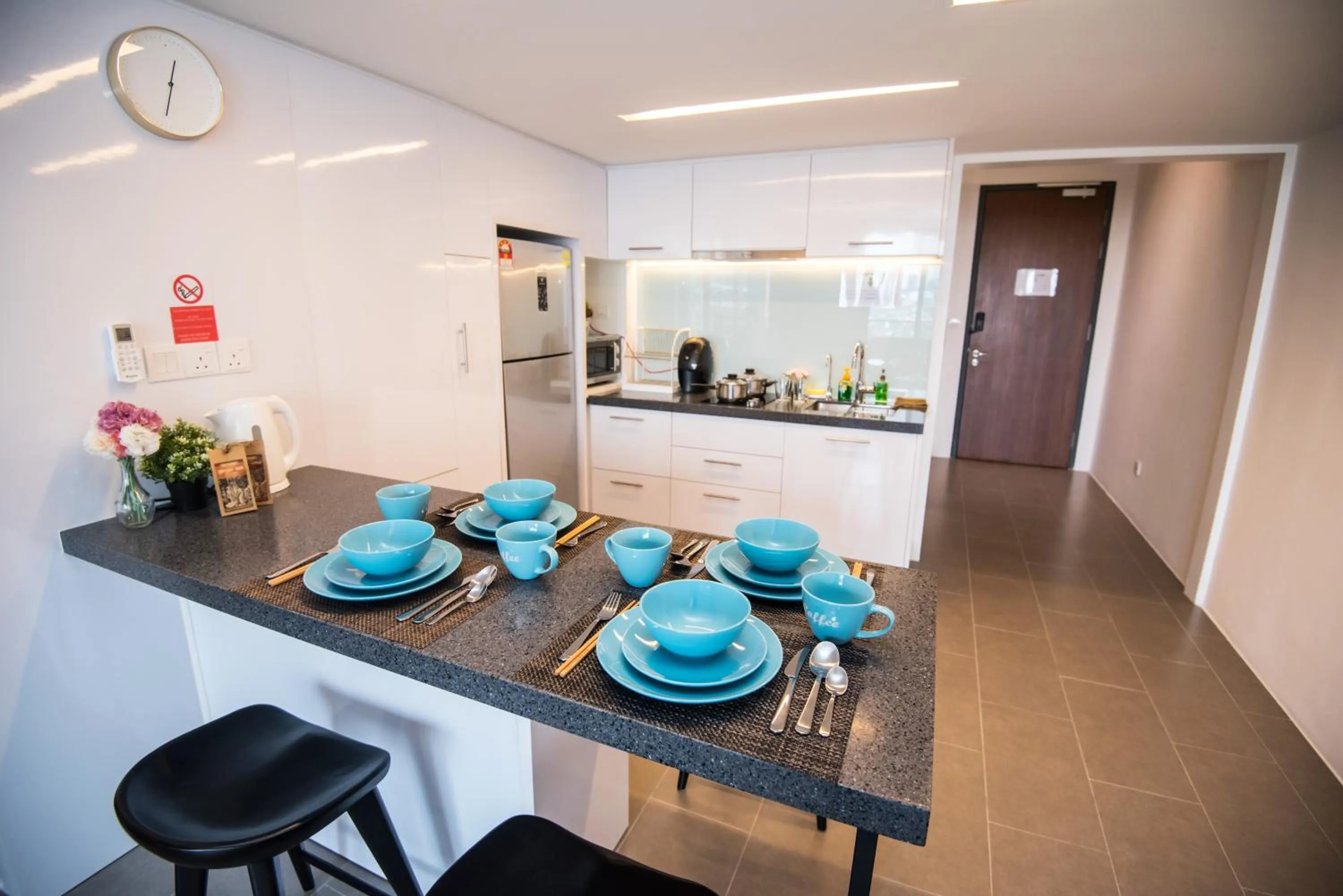 Kitchen or kitchenette in KL Sentral Bangsar Suites EST BY PSM LUXURY SUITES