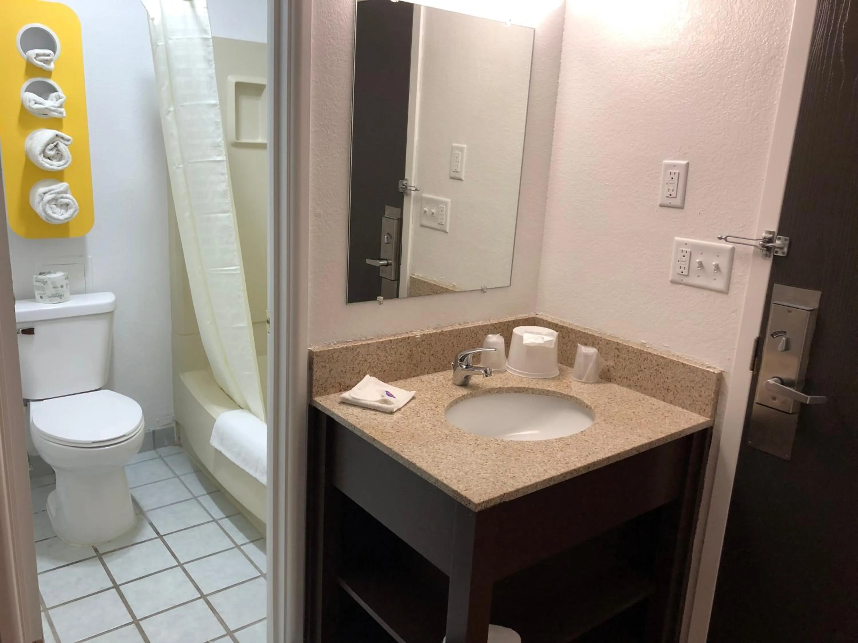 Bathroom in Motel 6-La Crosse, WI