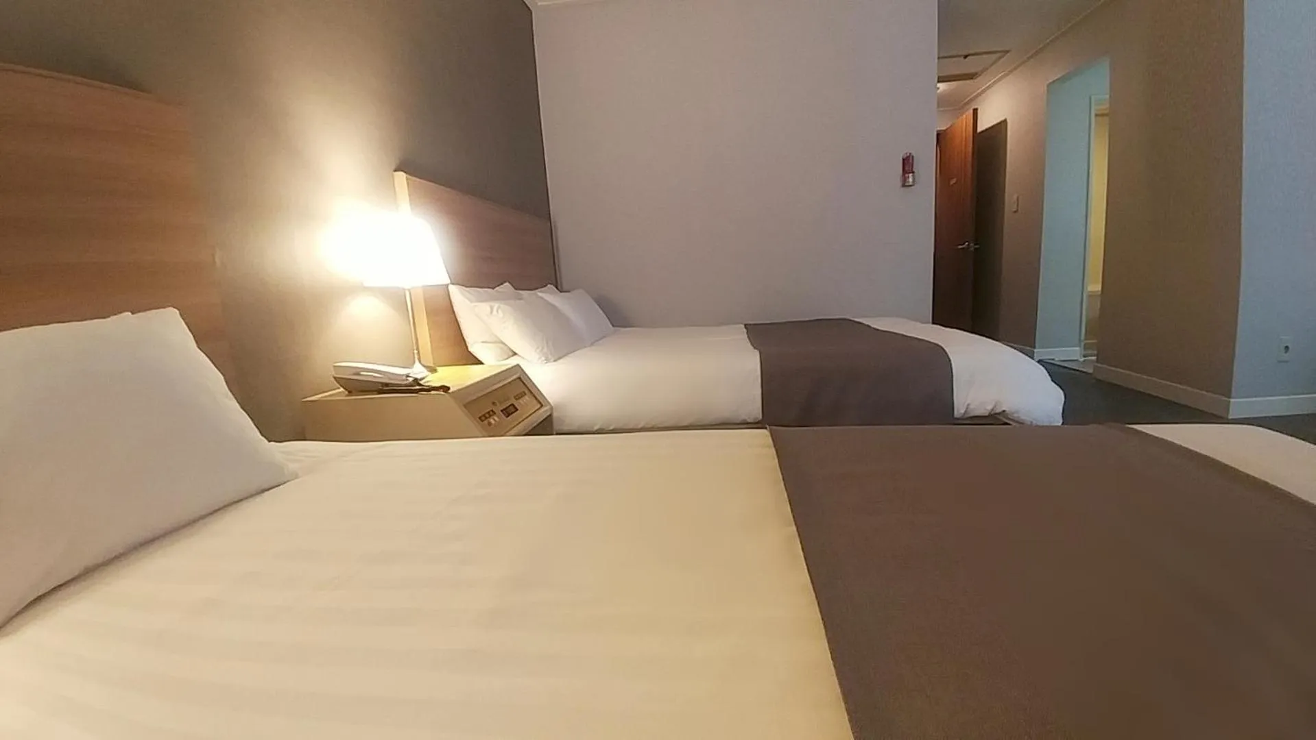Bed in Pearl Hotel Jeju