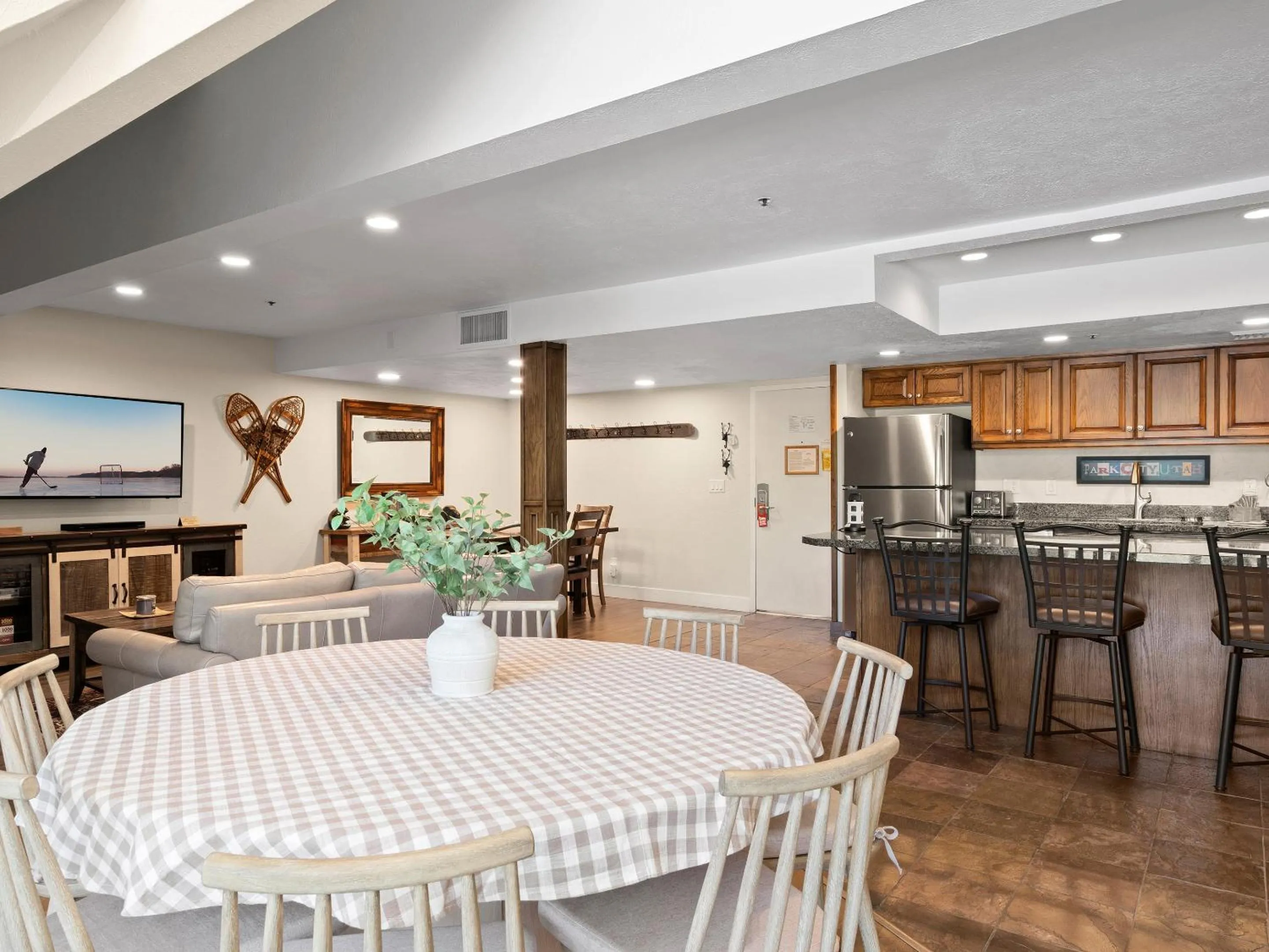 Living room in The Lodge at the Mountain Village by All Seasons Resort Lodging