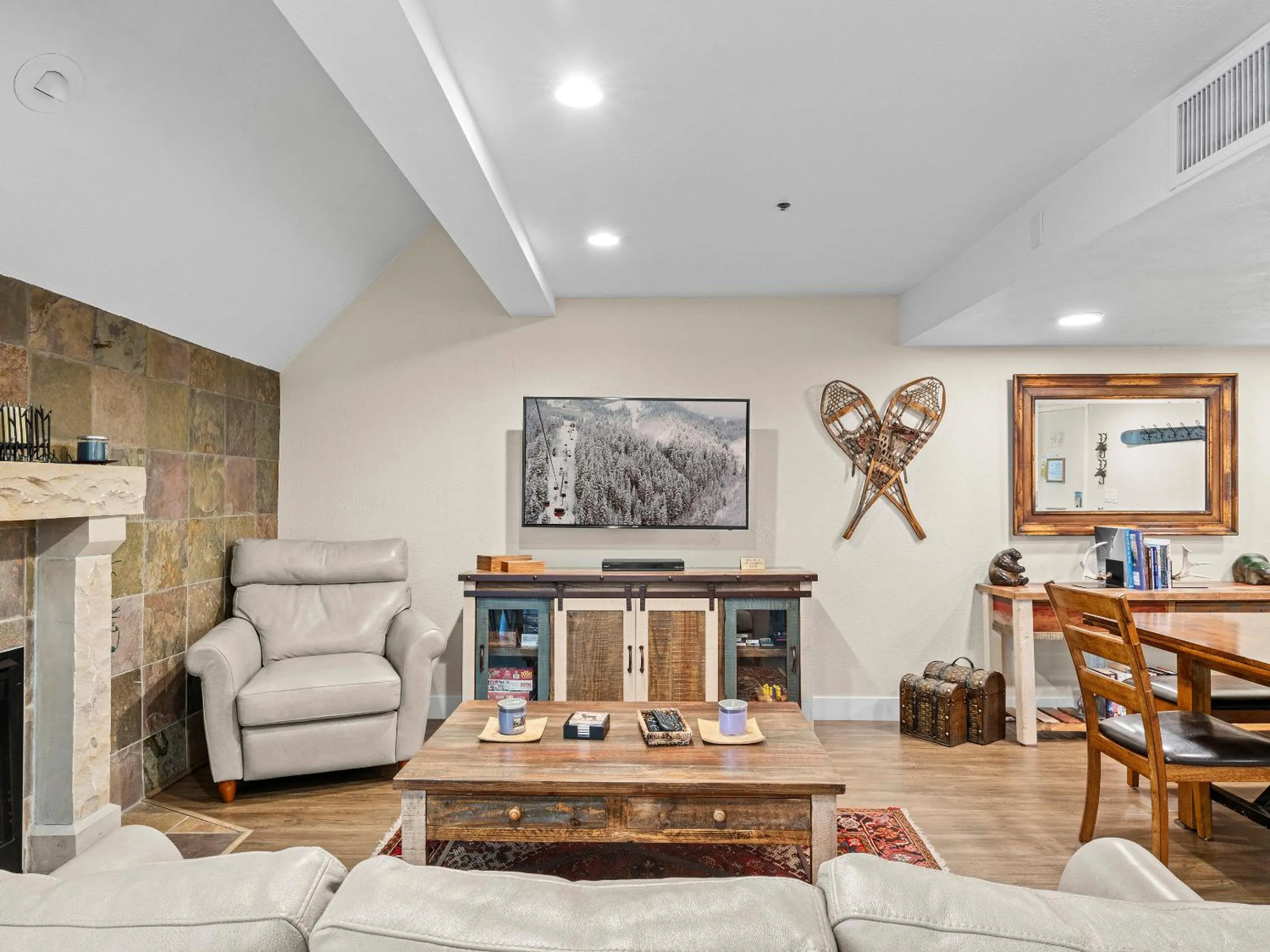 Living room in The Lodge at the Mountain Village by All Seasons Resort Lodging