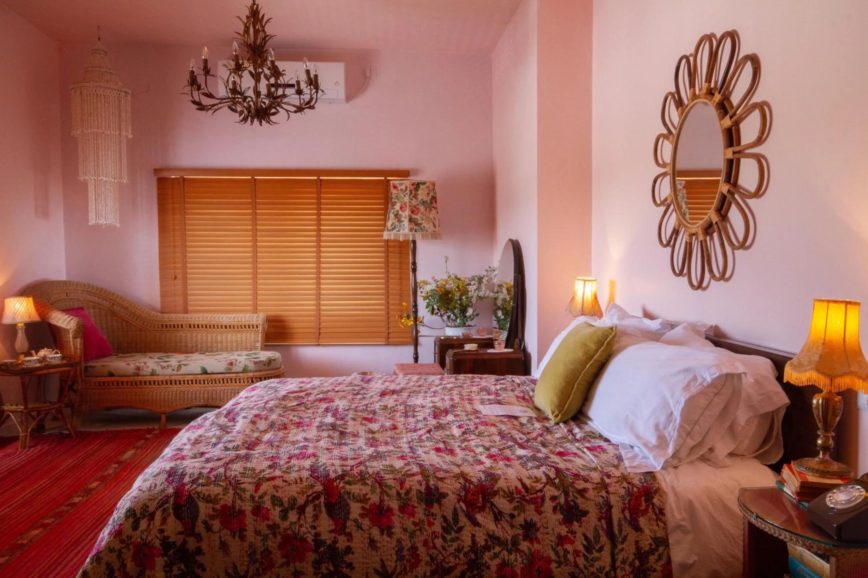 Bed in The Walled Off Hotel