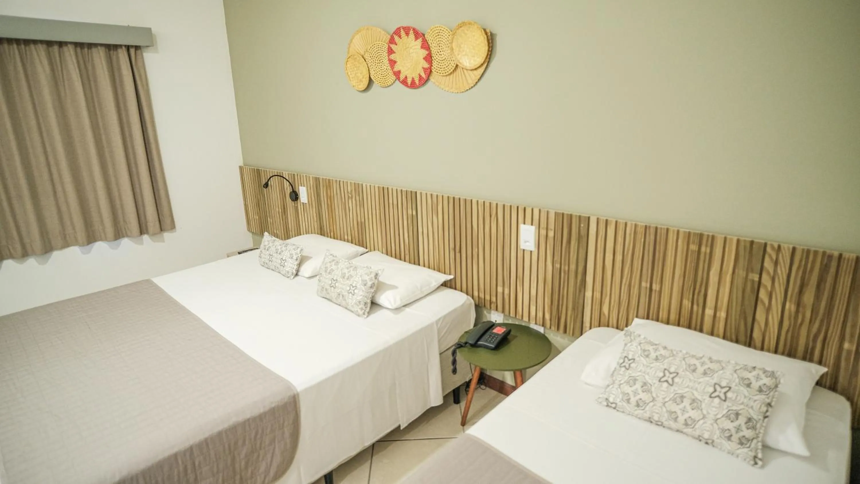 Bed in Hotel Ilhas do Caribe - Na melhor região da Praia da Enseada