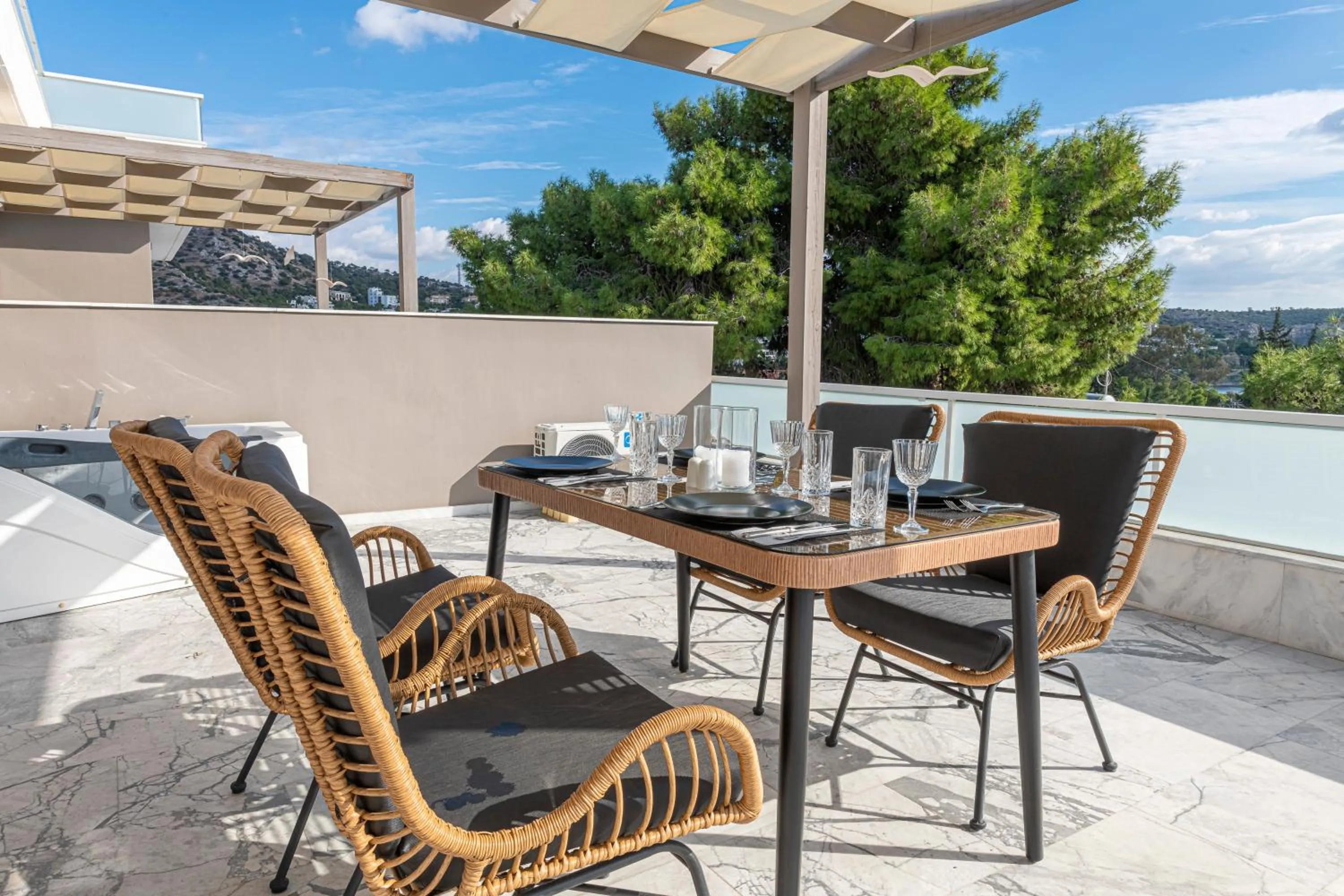 Balcony/Terrace in Athenian Riviera Hotel& Suites
