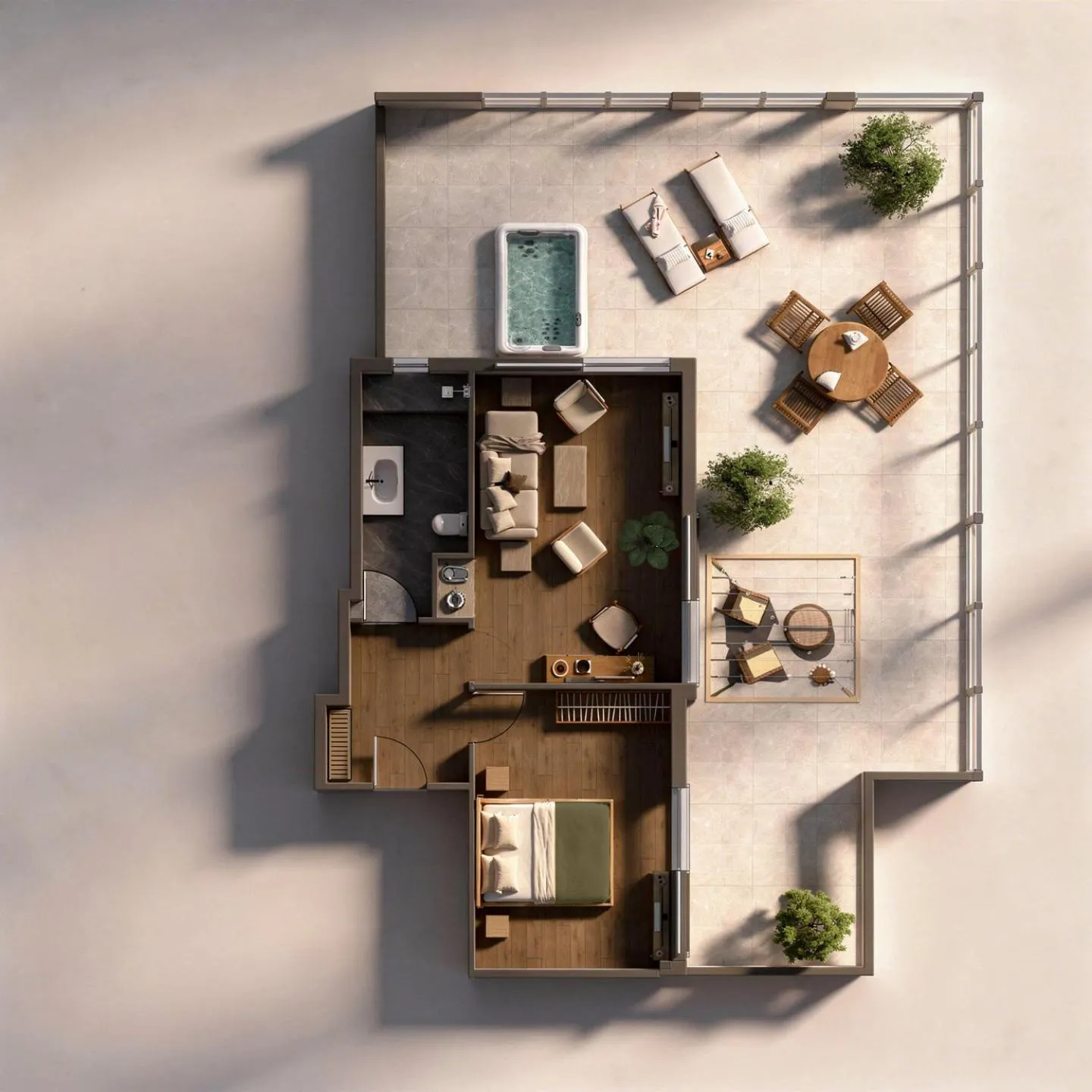 Floor plan in Athenian Riviera Hotel& Suites