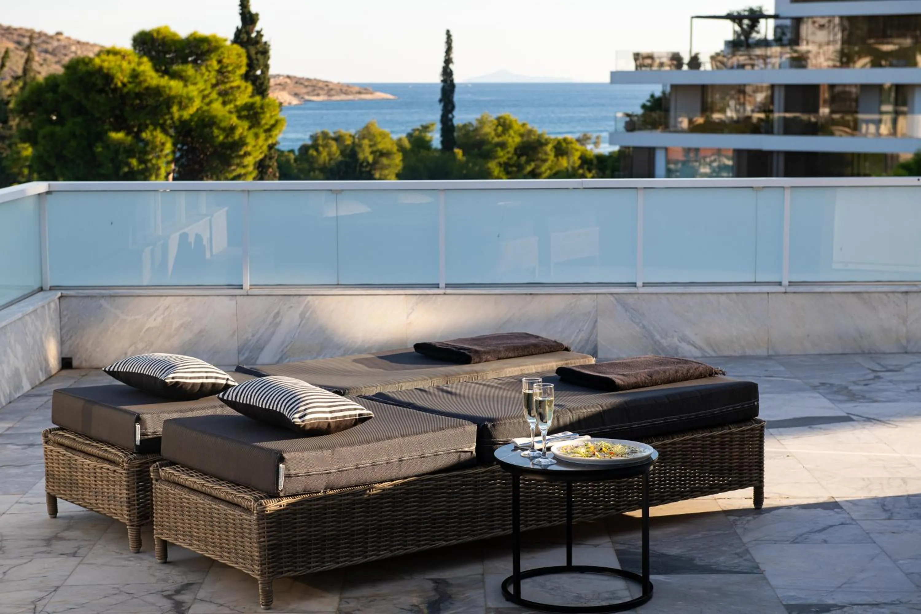 Balcony/Terrace in Athenian Riviera Hotel& Suites
