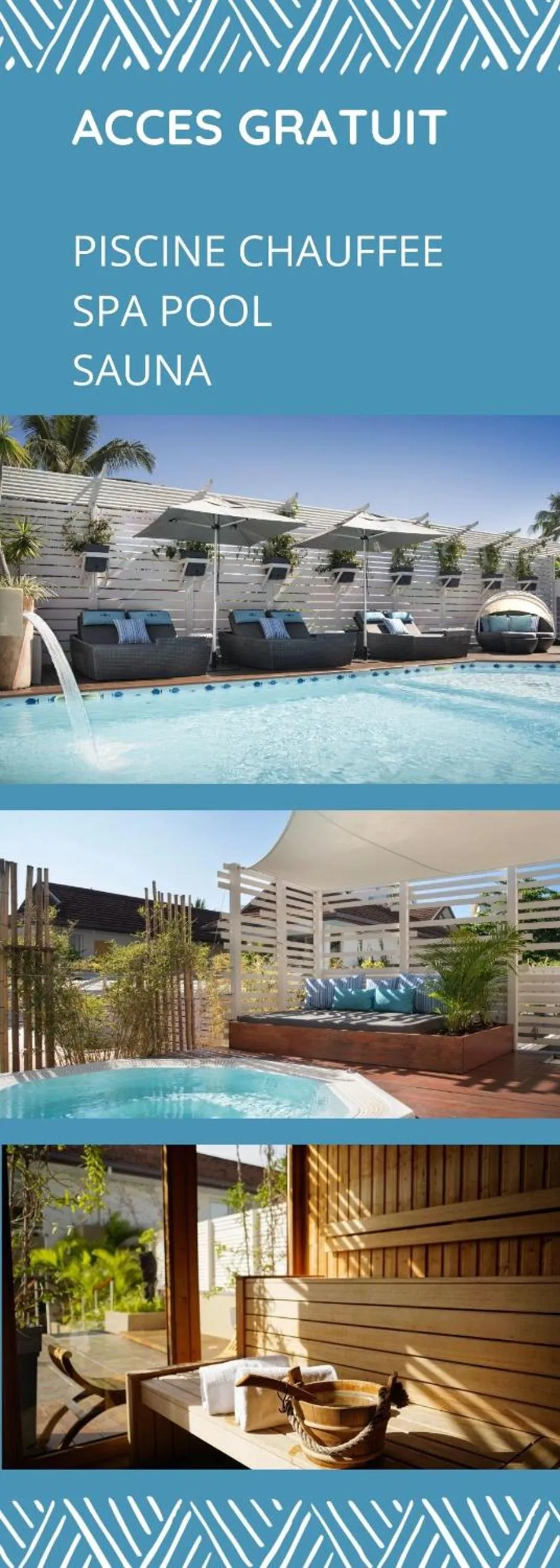 Swimming pool in Hôtel Le Lagon