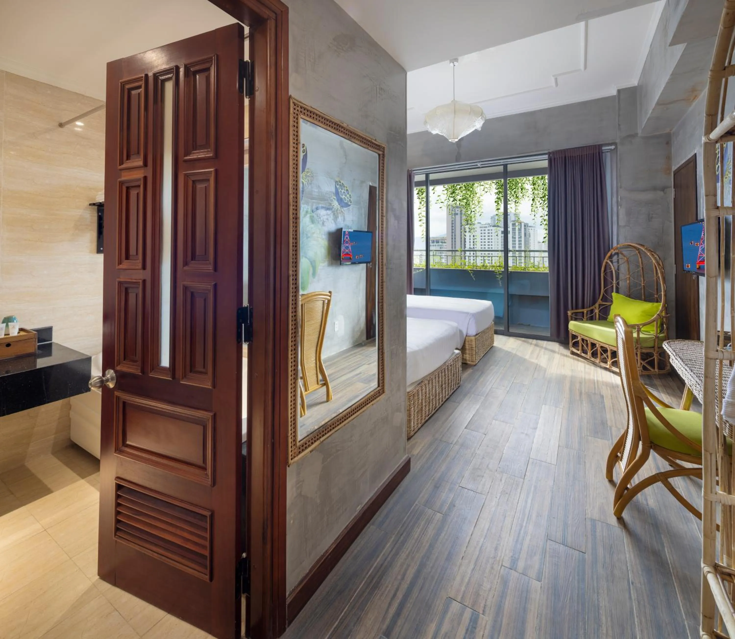 Bed in MissBamboo Hotel Nha Trang