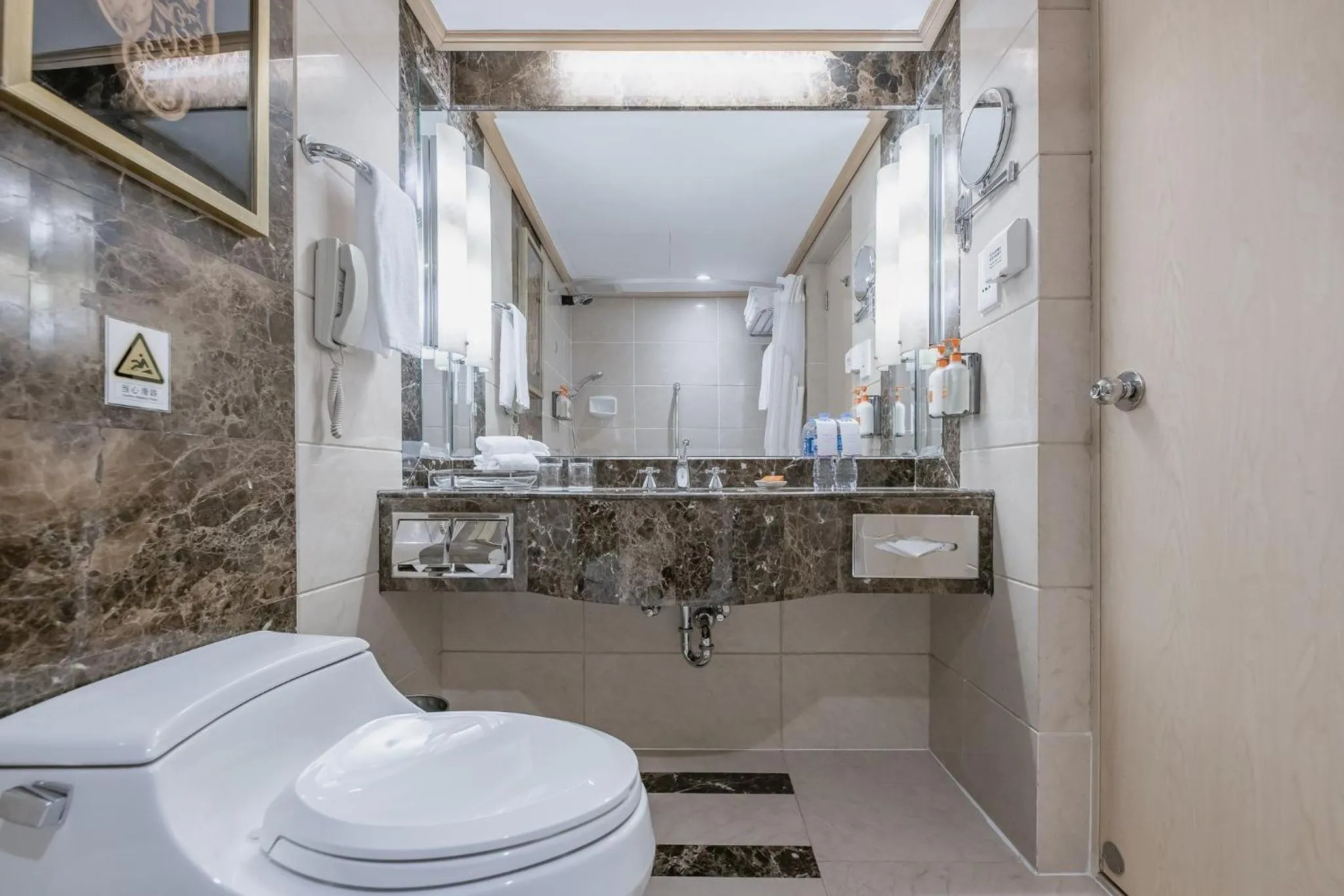 Bathroom in Crowne Plaza Shanghai by IHG