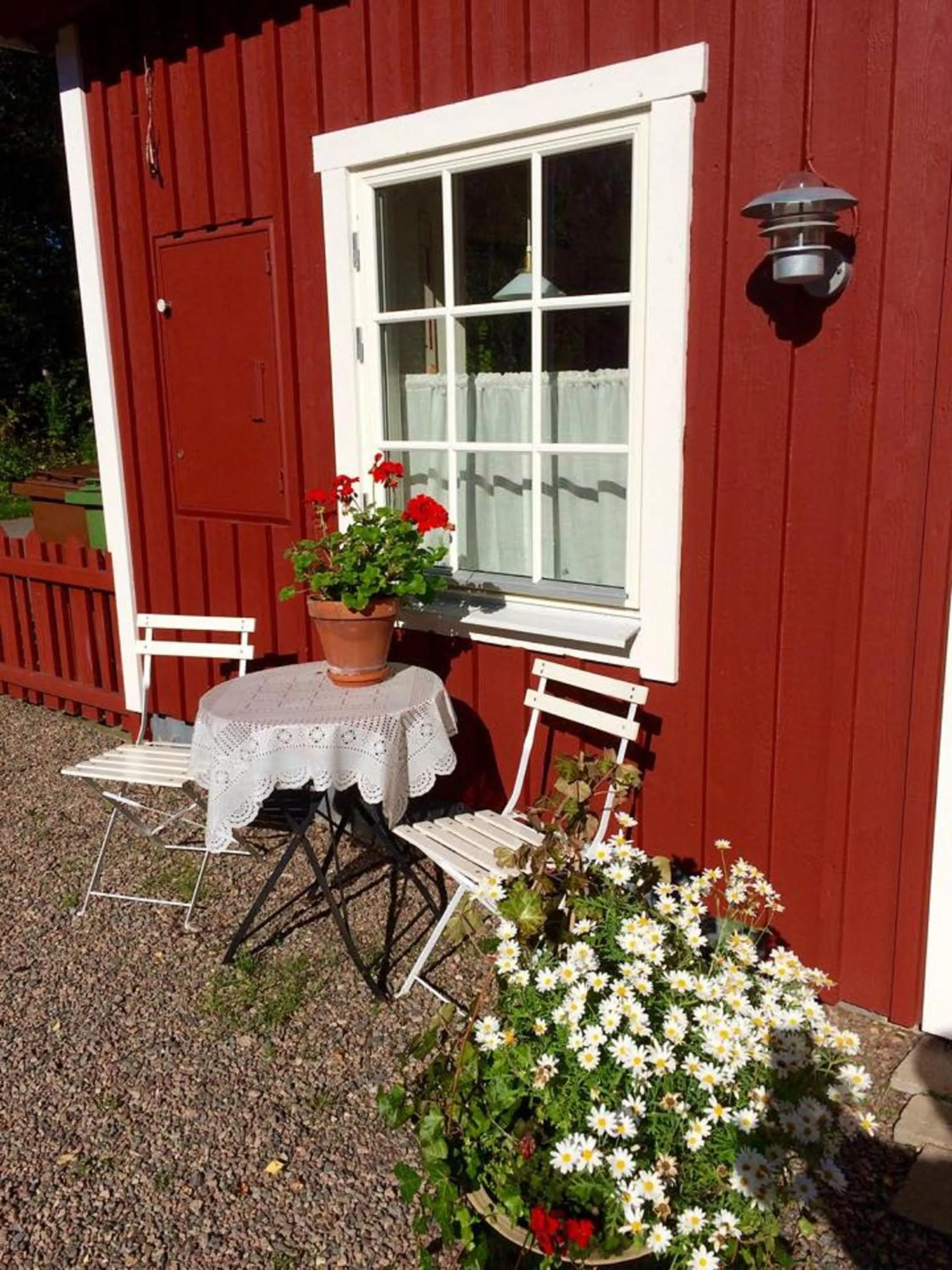 Patio in Gånarps rum och Stuguthyrning