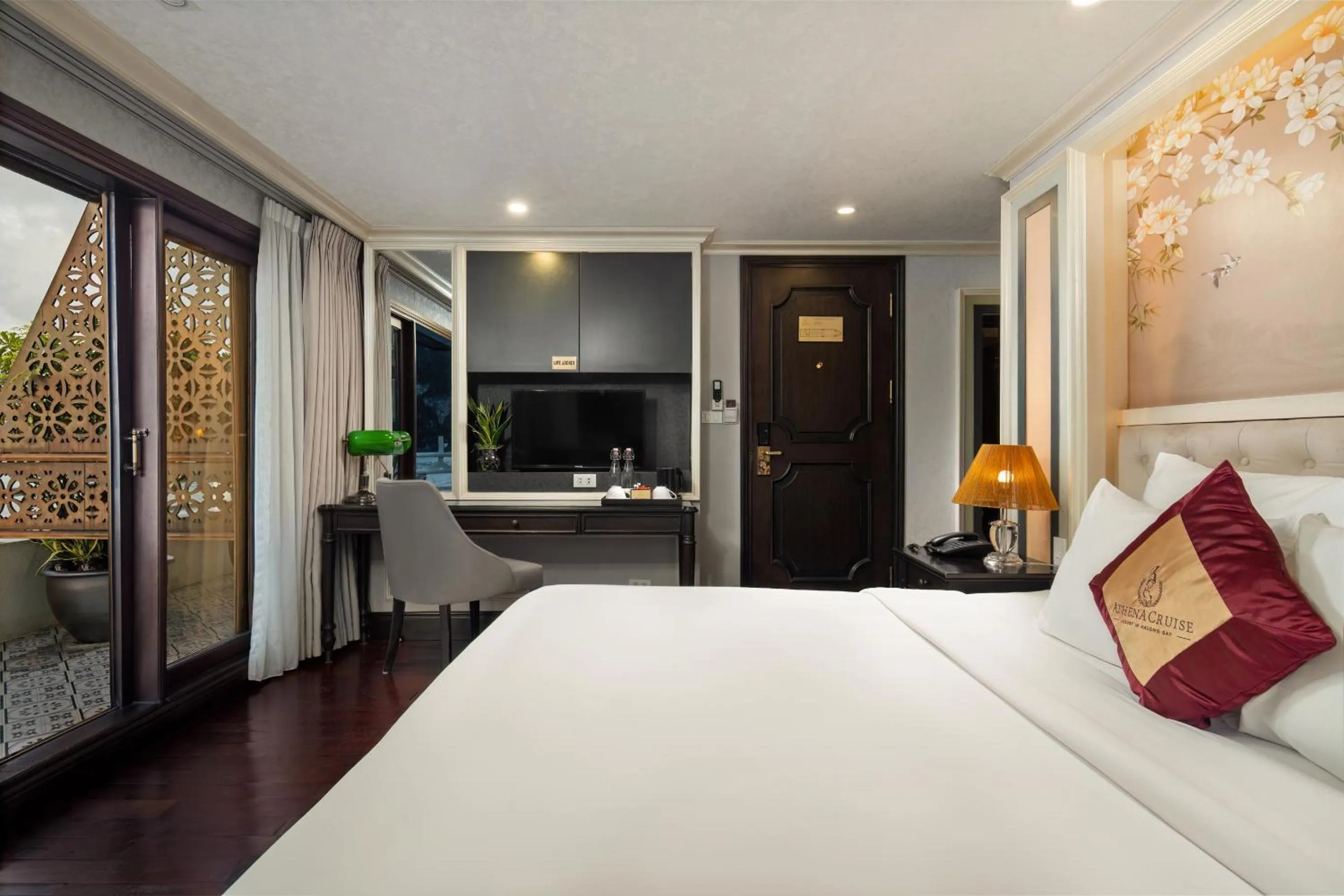 Bedroom, Bed in Halong Athena Cruise