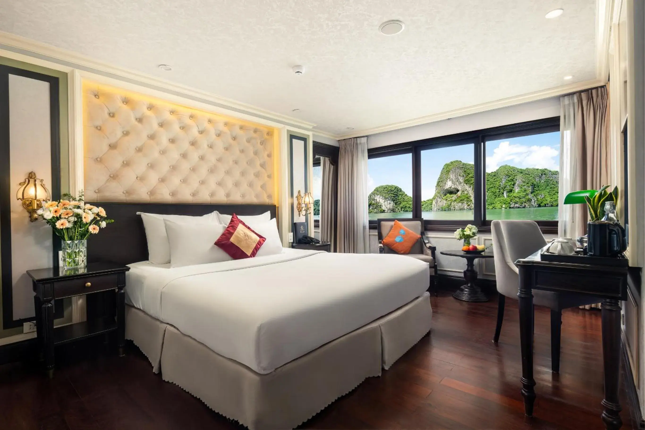 Executive Double or Twin Room with Balcony - single occupancy - 2 Days 1 Night in Halong Athena Cruise Executive Double or Twin Room with Balcony - single occupancy - 2 Days 1 Night in Halong Athena Cruise