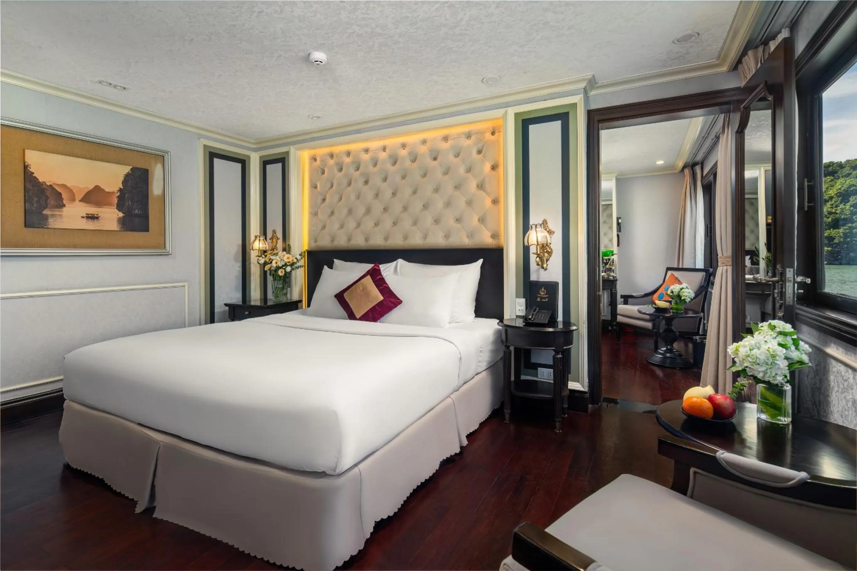 Bedroom, Bed in Halong Athena Cruise