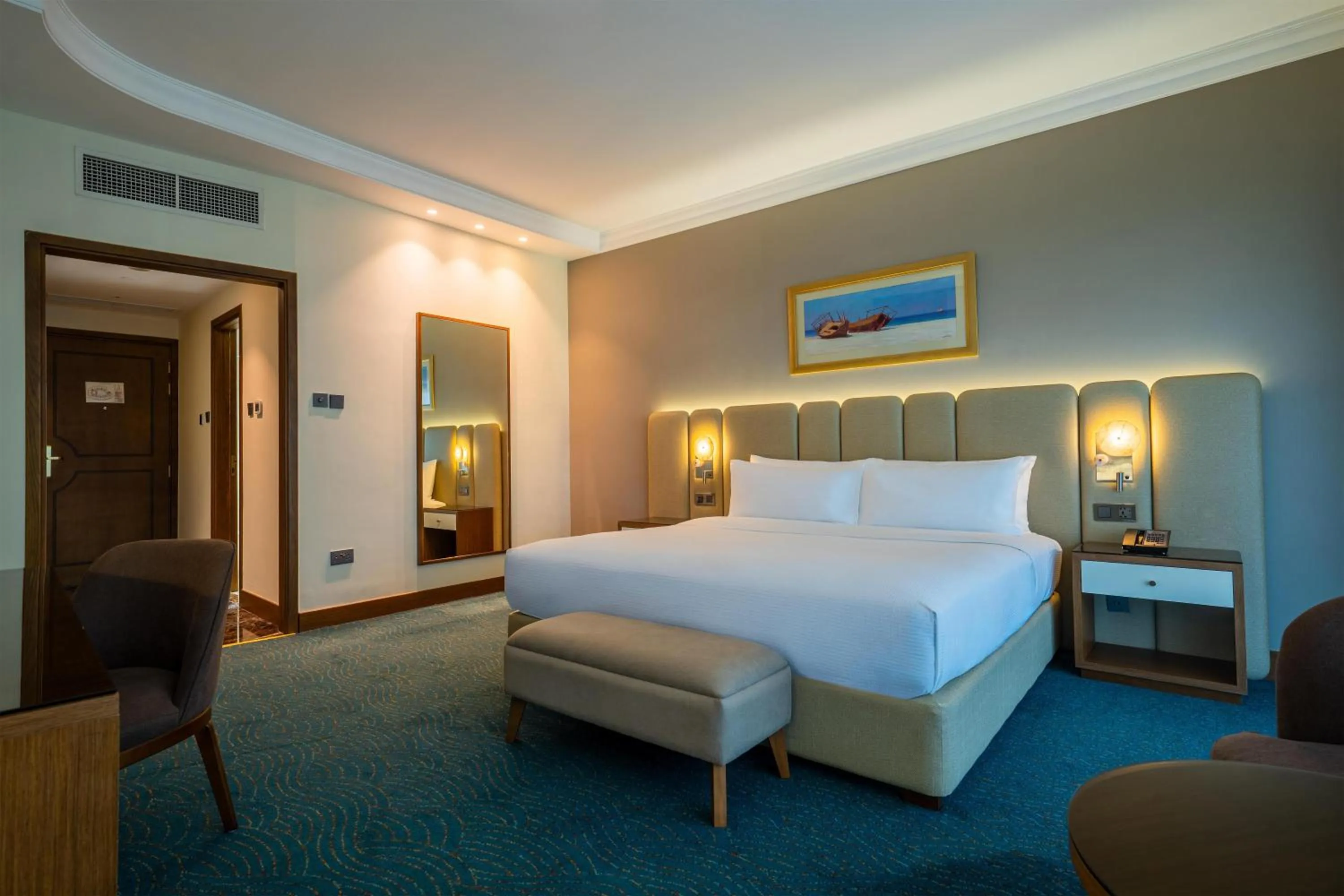 Bed in DoubleTree by Hilton Dubai Port Saeed