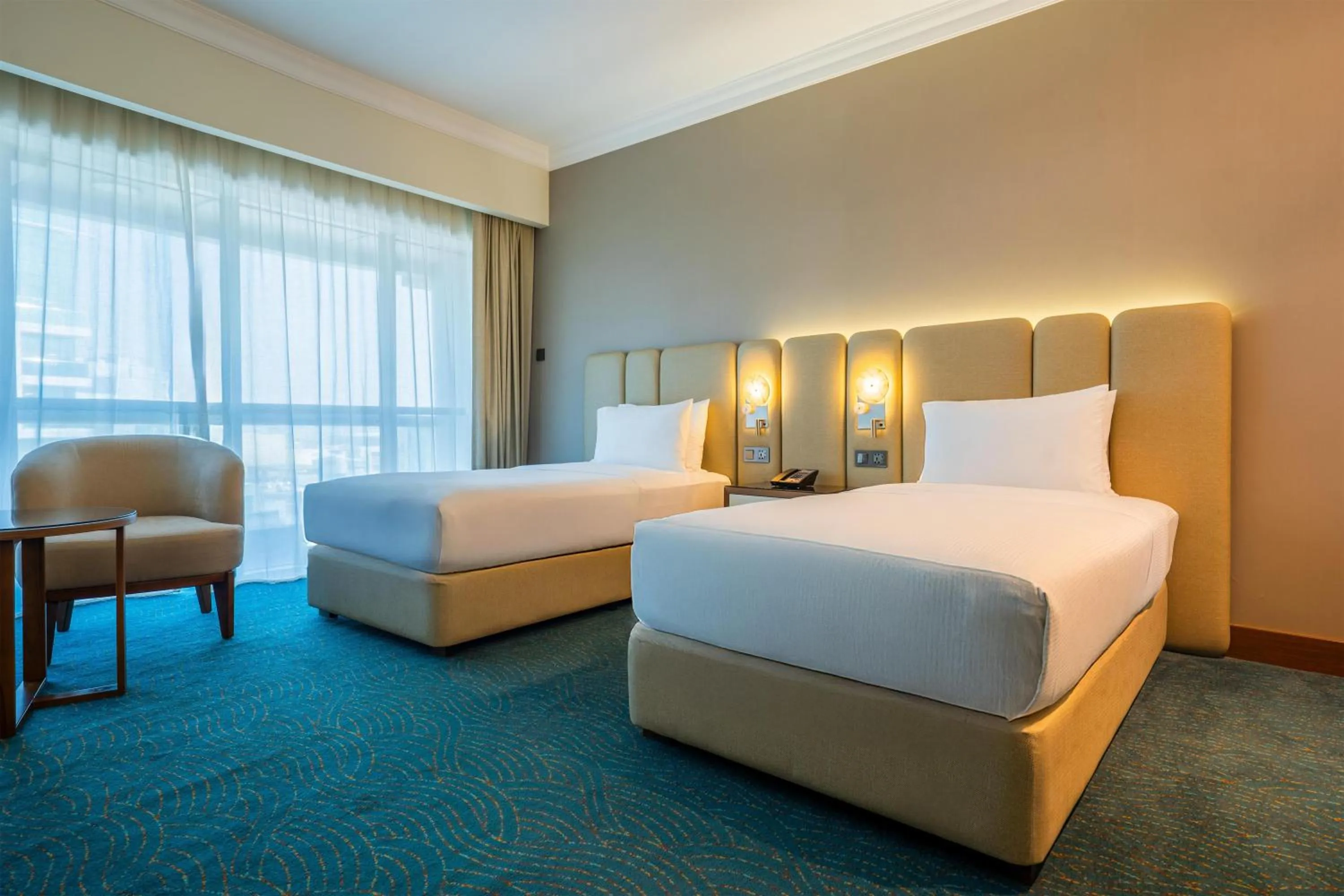 Bed in DoubleTree by Hilton Dubai Port Saeed