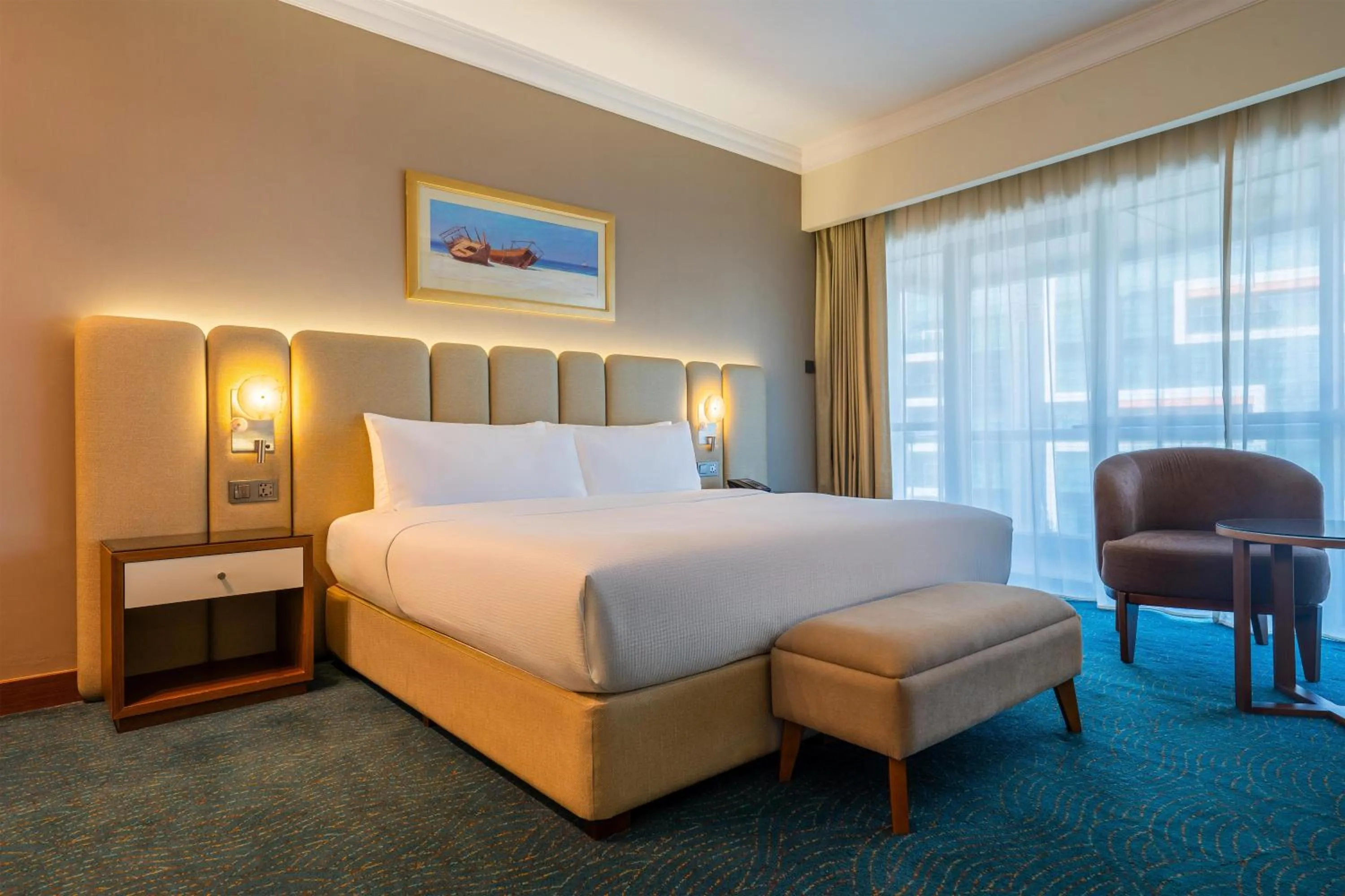 Bed in DoubleTree by Hilton Dubai Port Saeed