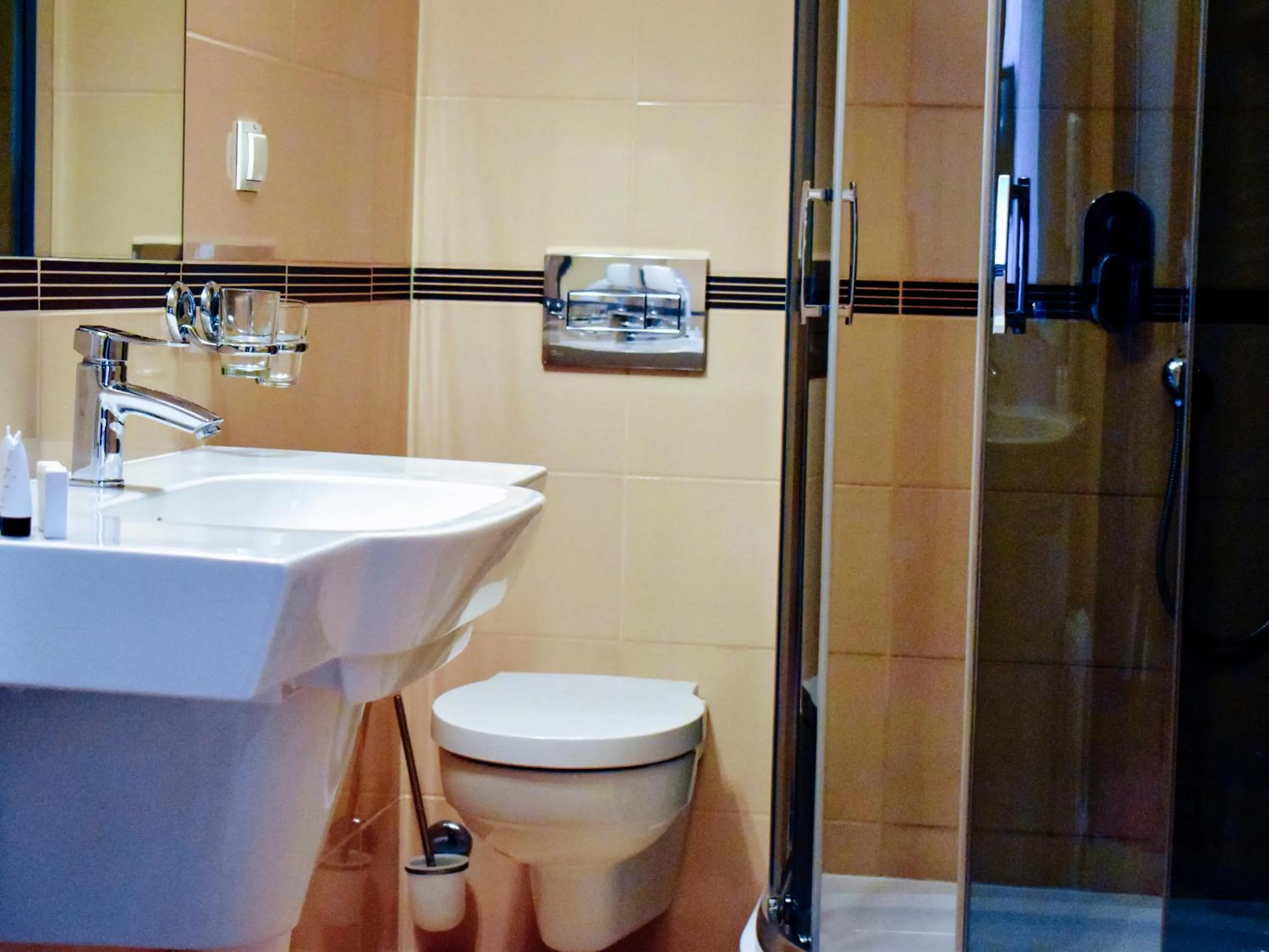 Shower in Hotel Zamek Królewski w Rydzynie