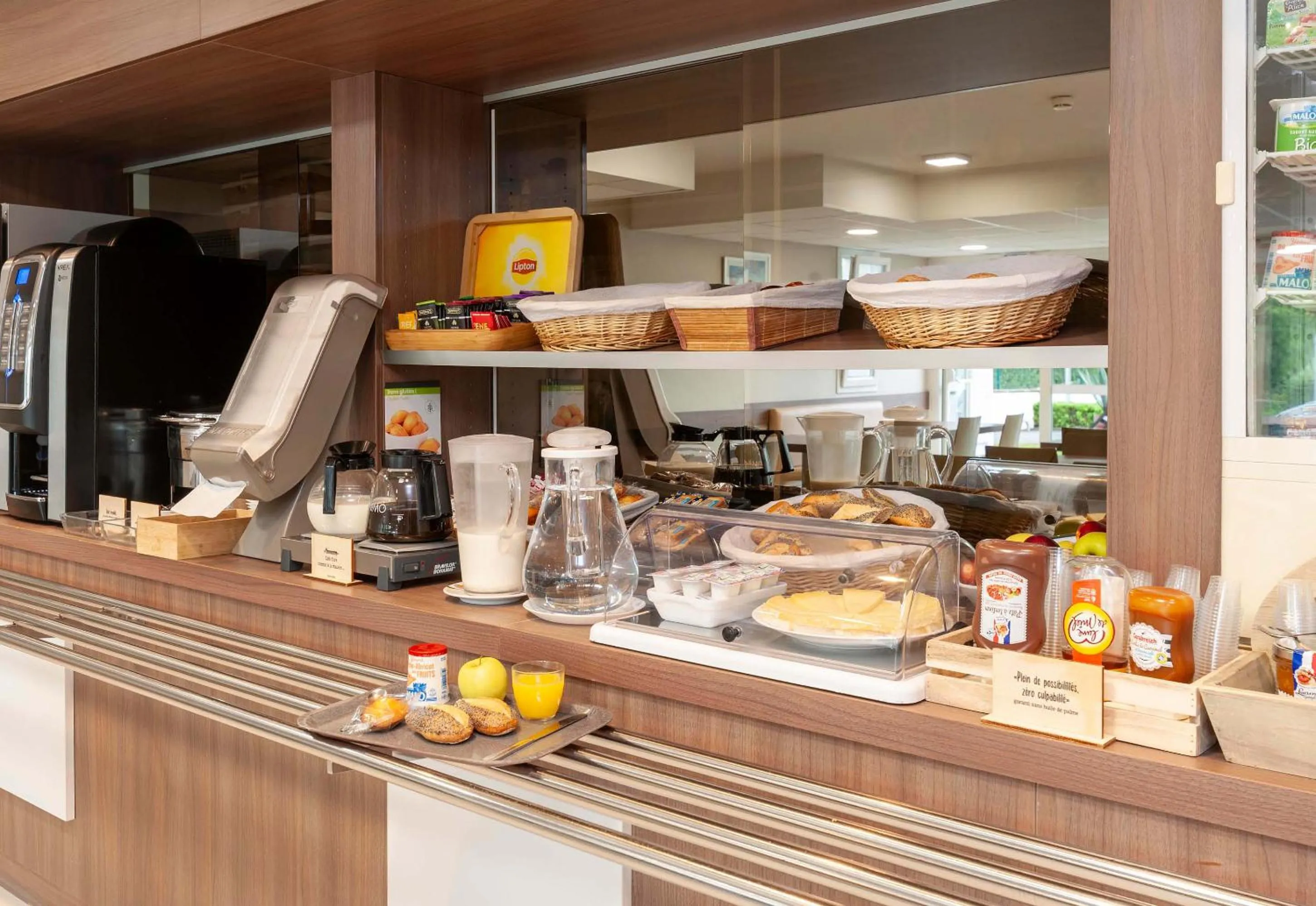 Buffet breakfast in B&B HOTEL Saint Jean de Luz