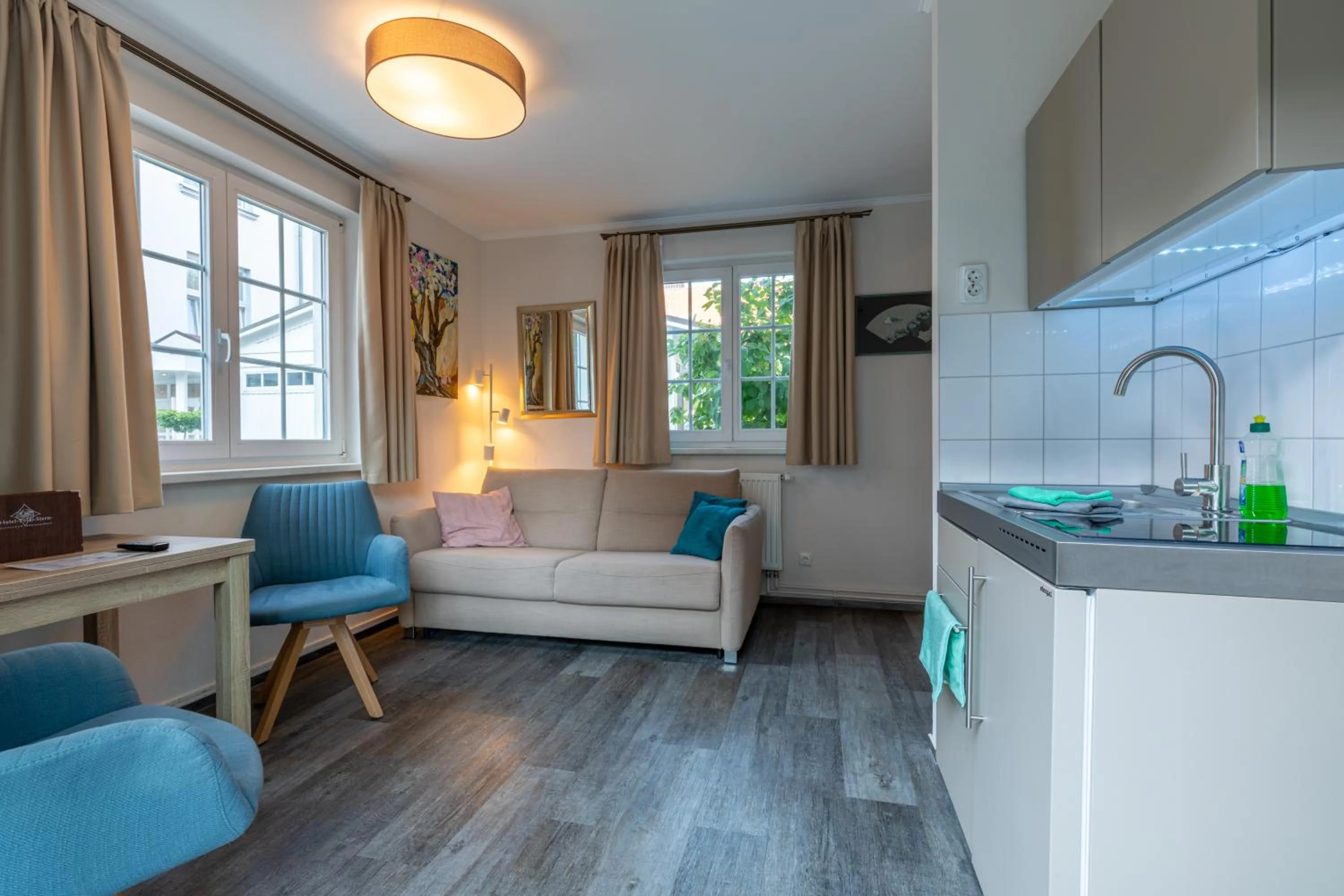 Kitchen or kitchenette in Hotel Polar-Stern