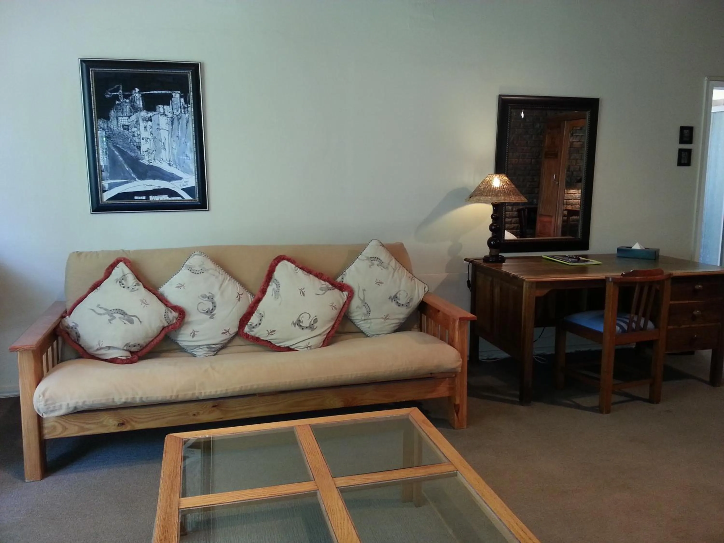 Seating area in Agterplaas Guesthouse Pty Ltd