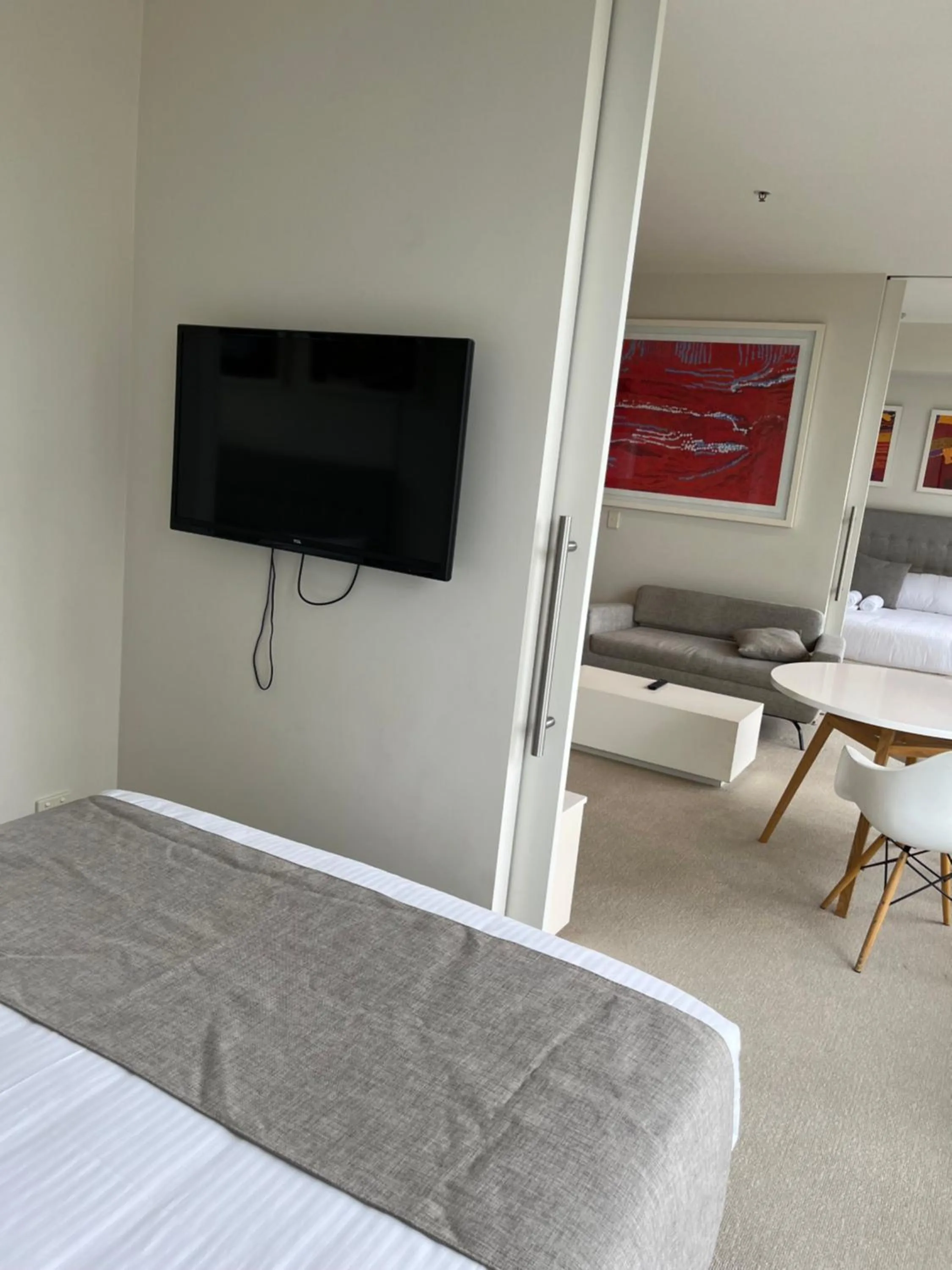 Bed in Tasha's Apartments on Warwick