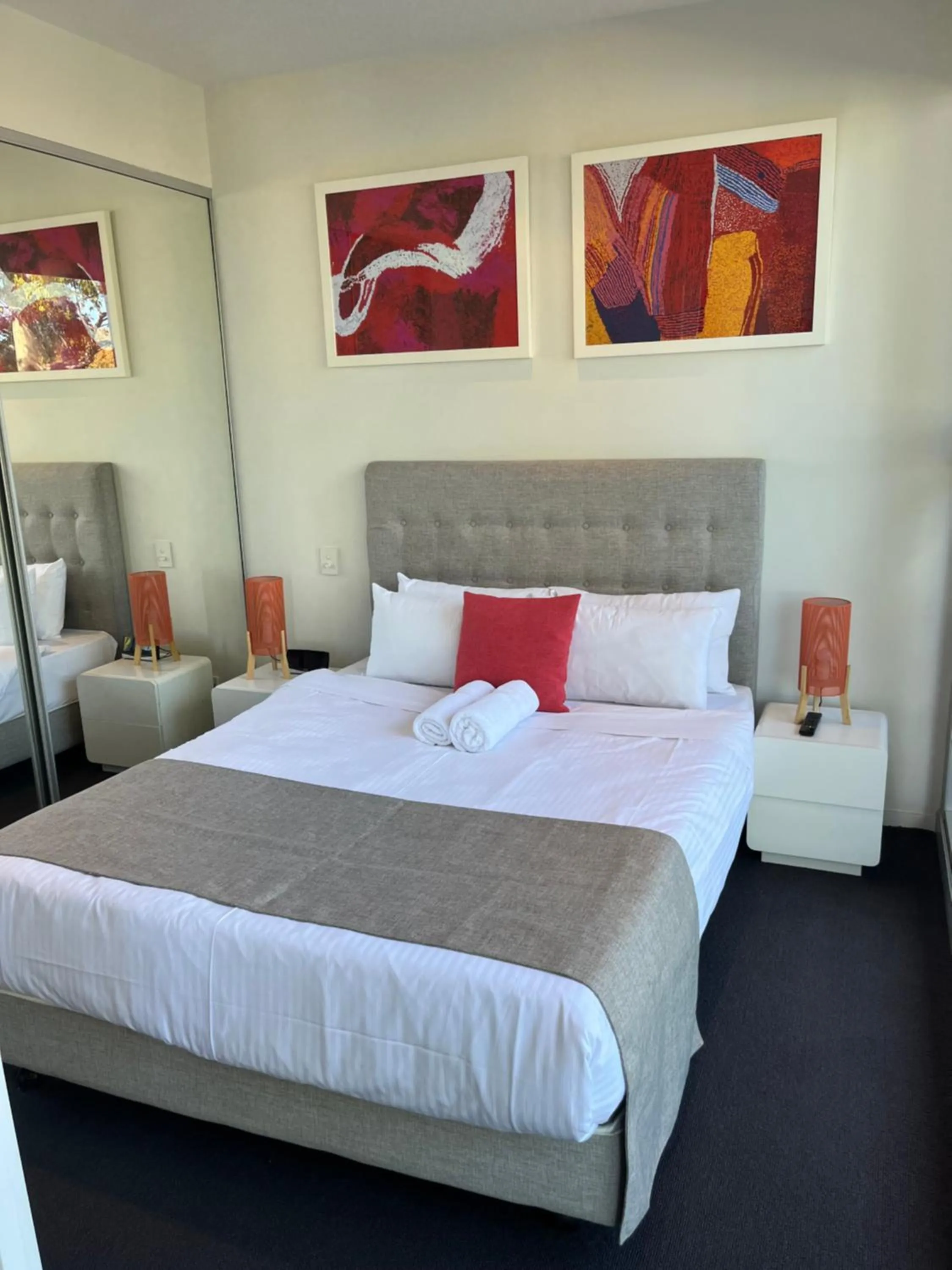 Bed in Tasha's Apartments on Warwick