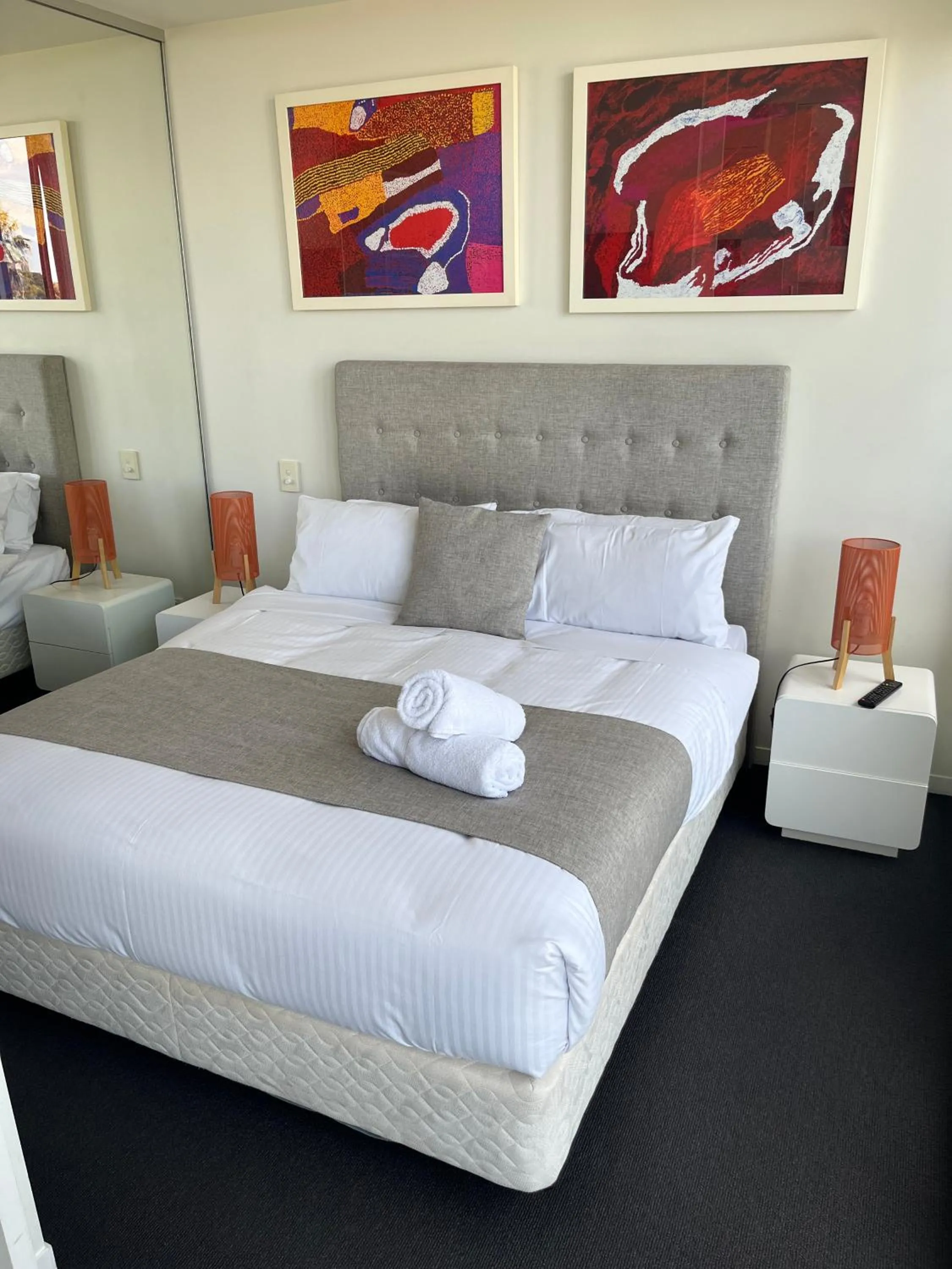 Bed in Tasha's Apartments on Warwick