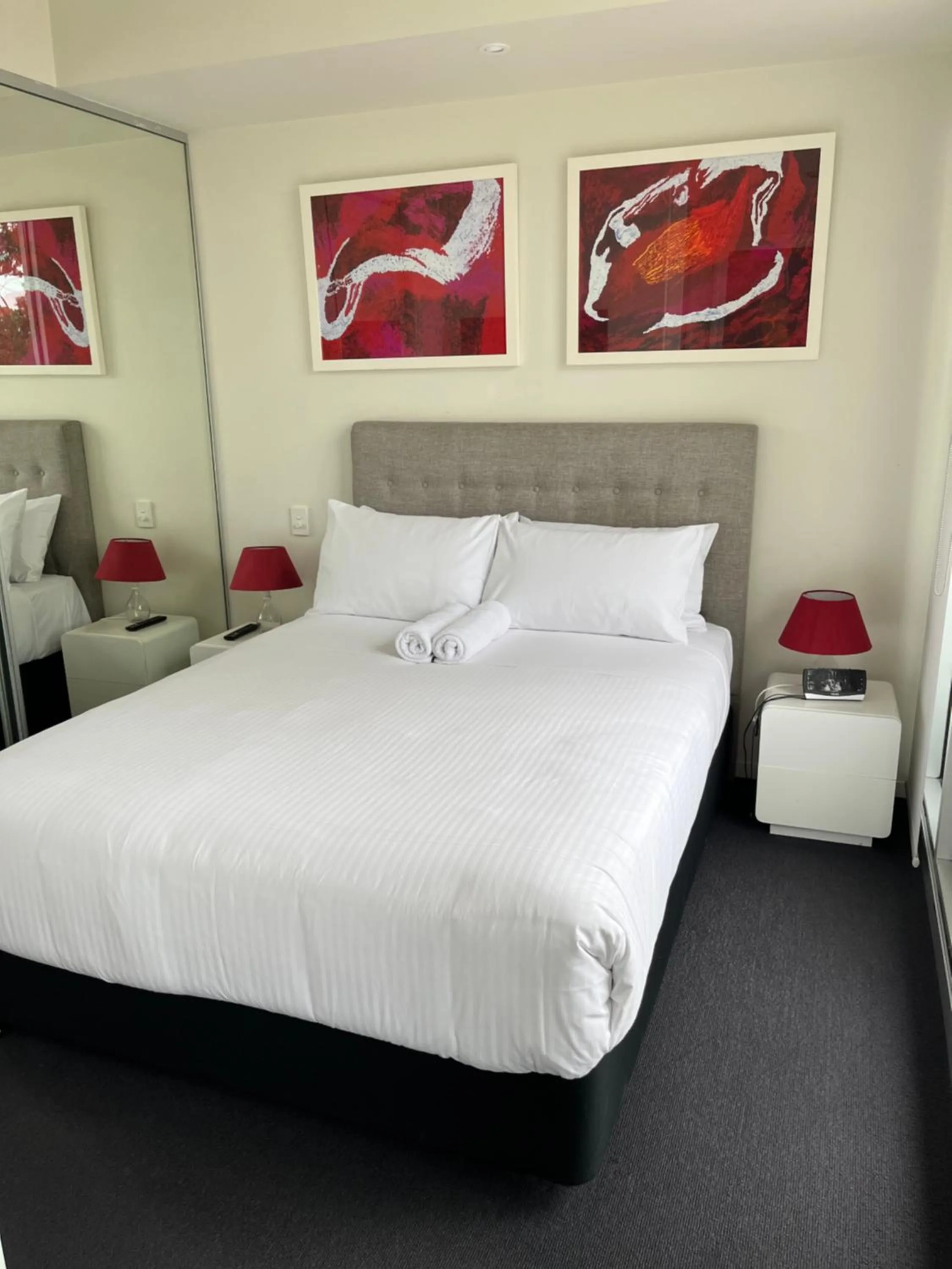 Bed in Tasha's Apartments on Warwick