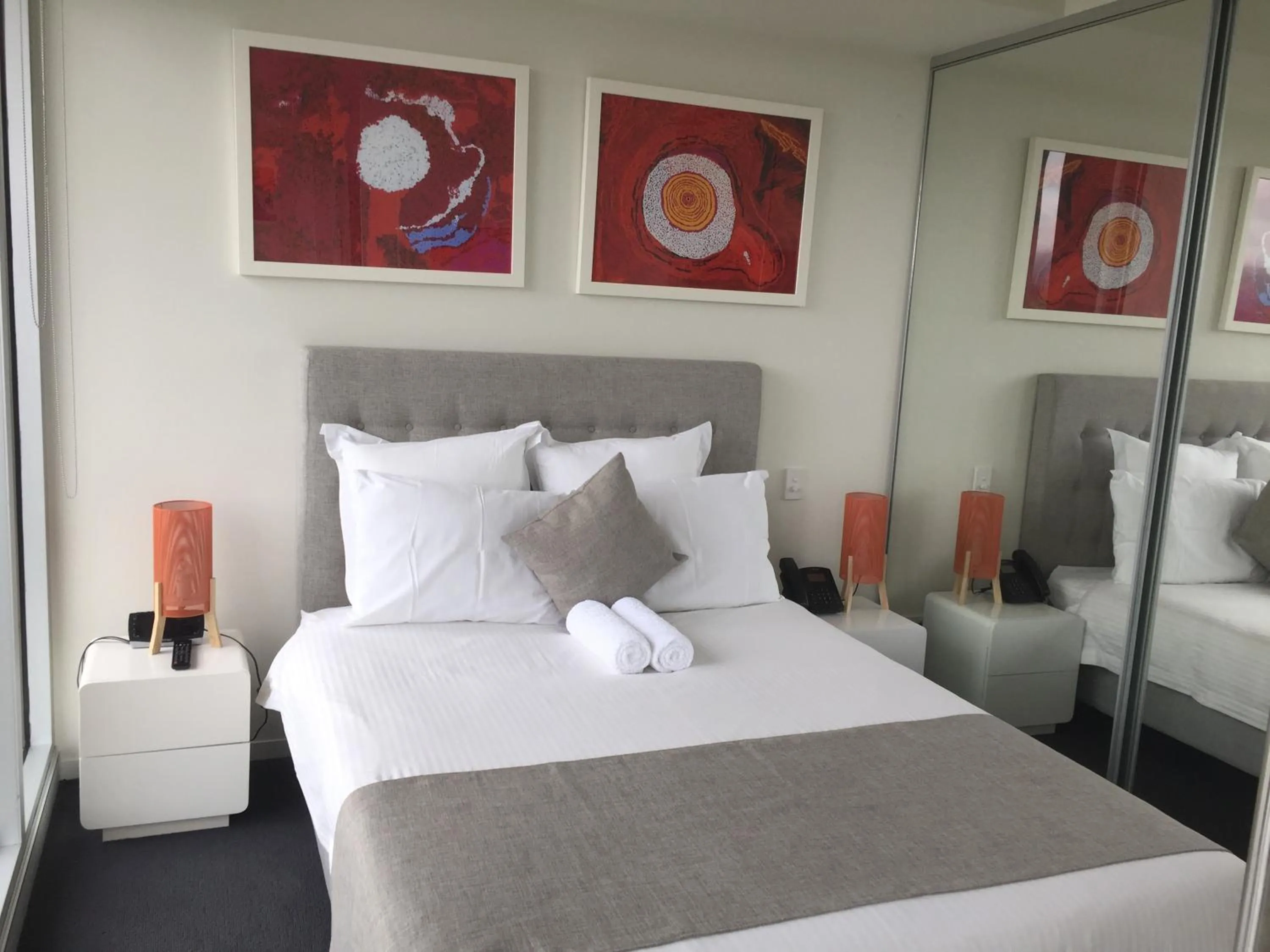 Bed in Tasha's Apartments on Warwick