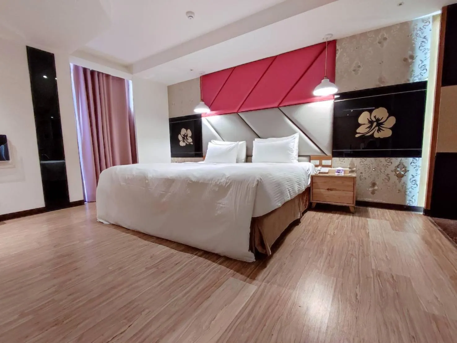 Bed in Surreal Motel