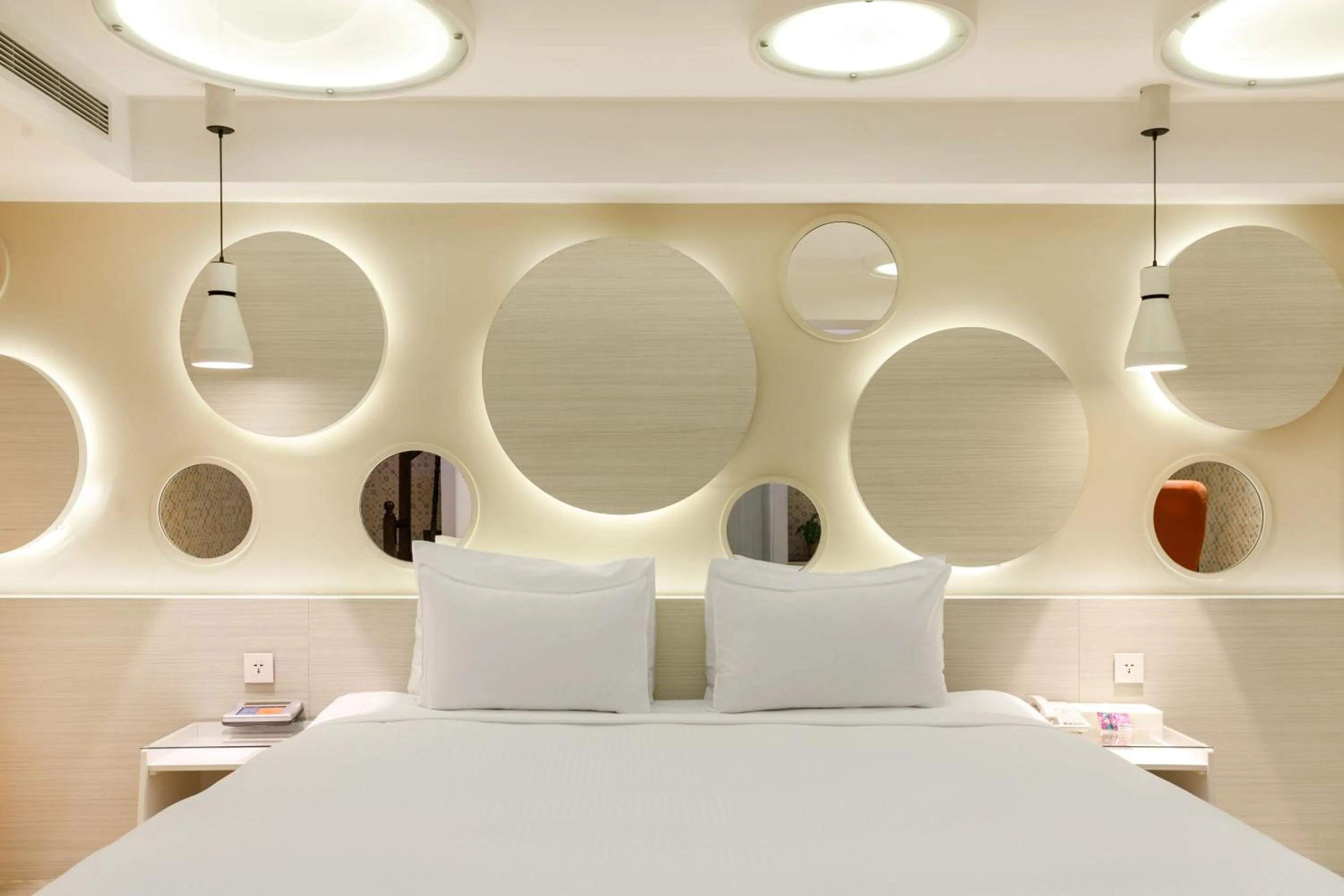 Bed in Surreal Motel