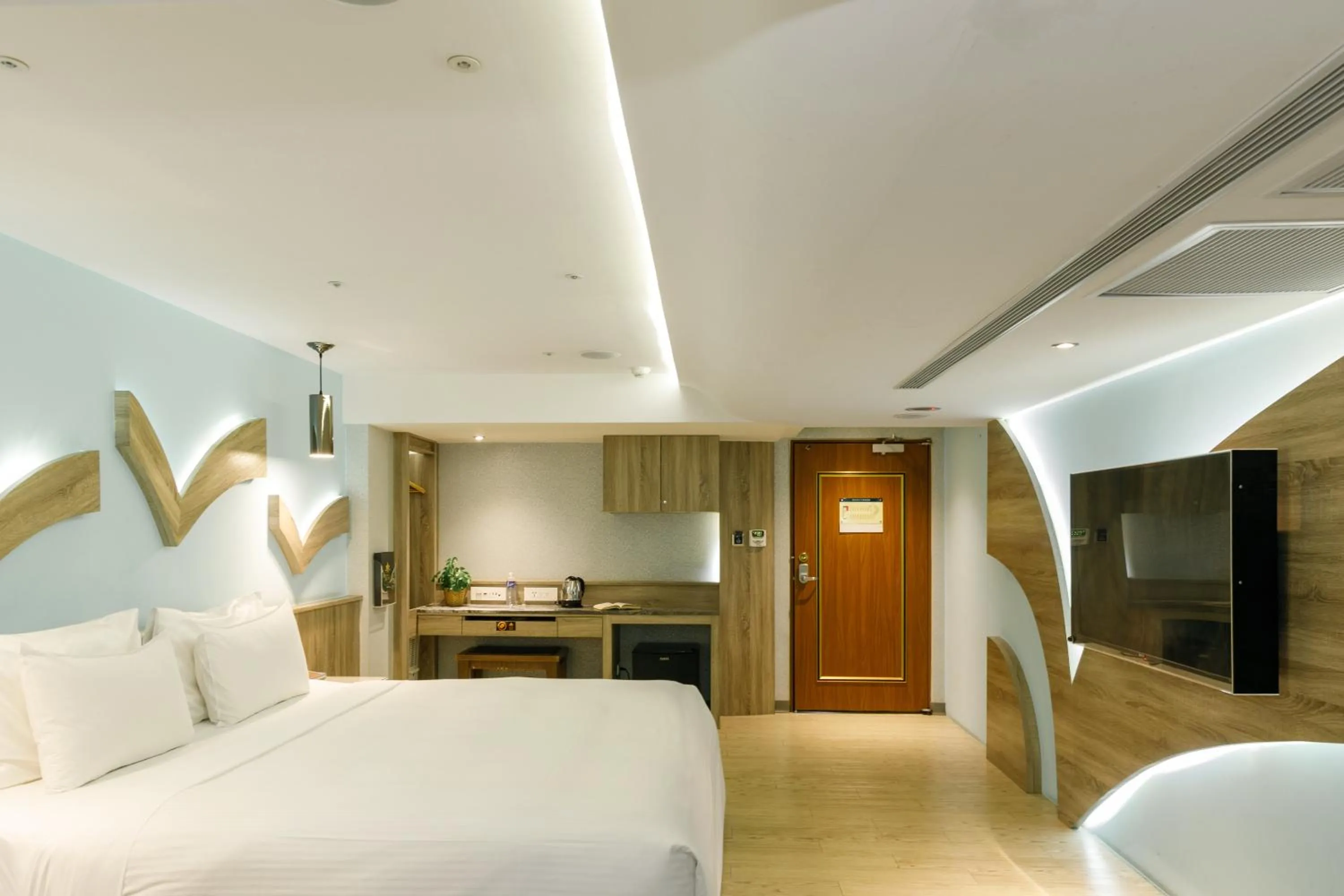 Bed in Surreal Motel