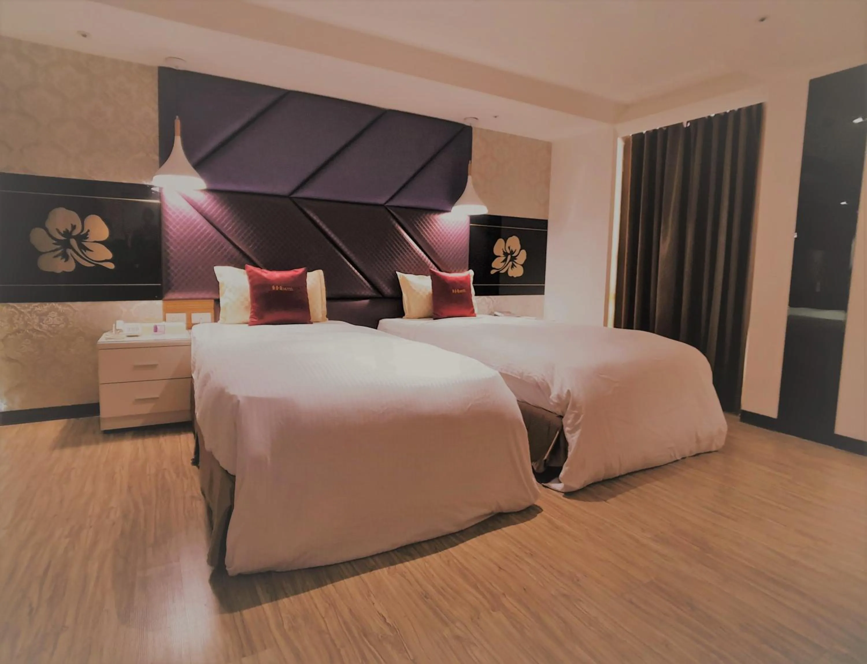 Bed in Surreal Motel