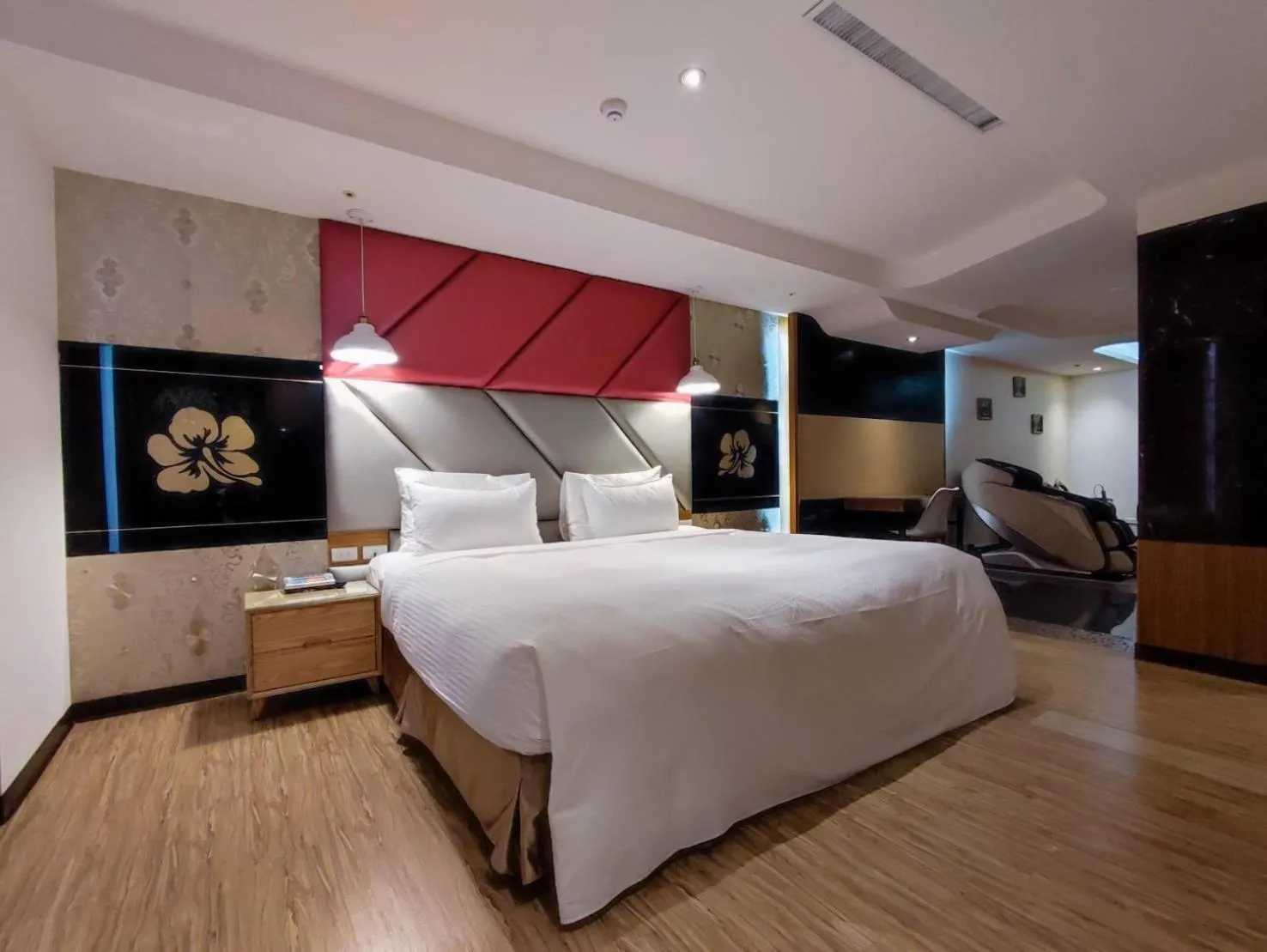 Bed in Surreal Motel