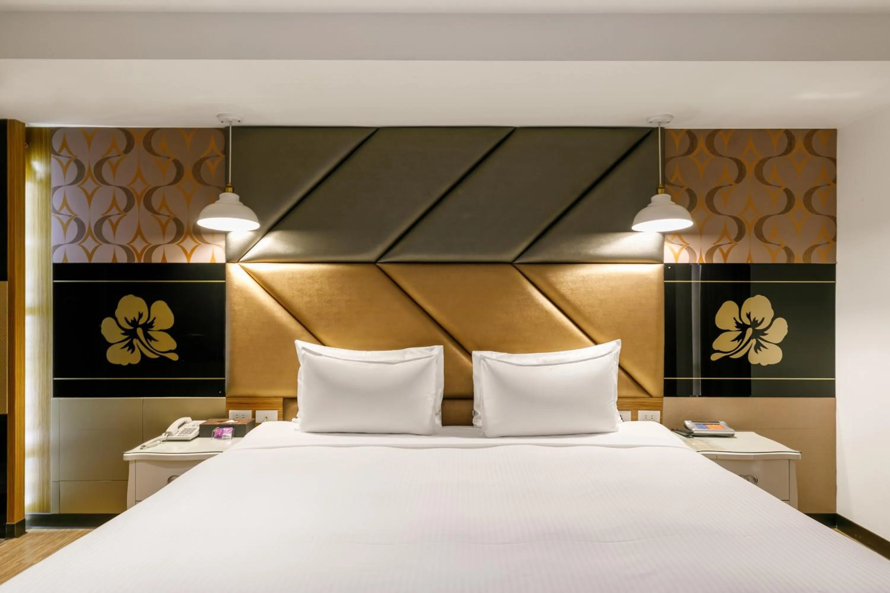 Bed in Surreal Motel