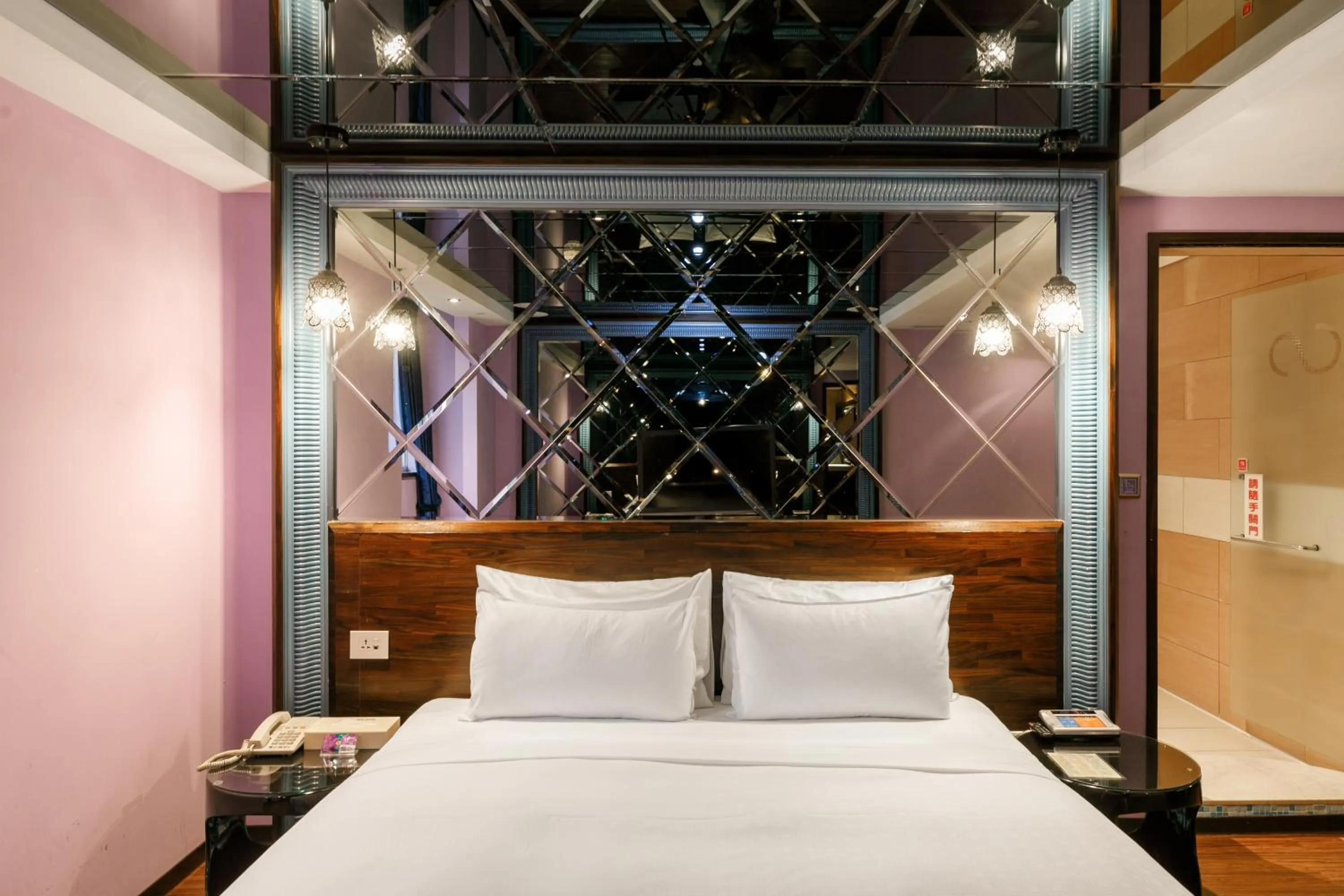 Bed in Surreal Motel