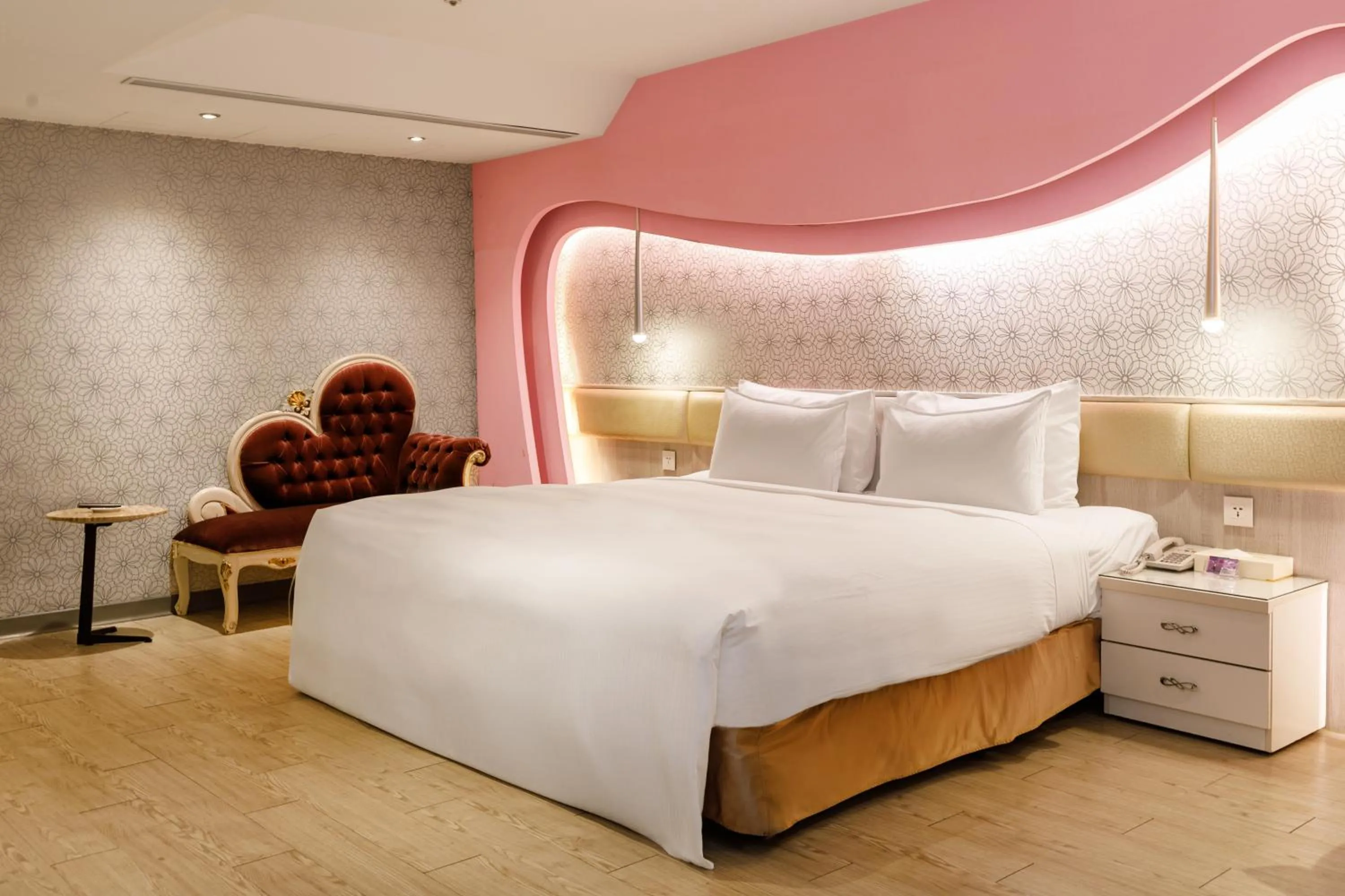 Bed in Surreal Motel