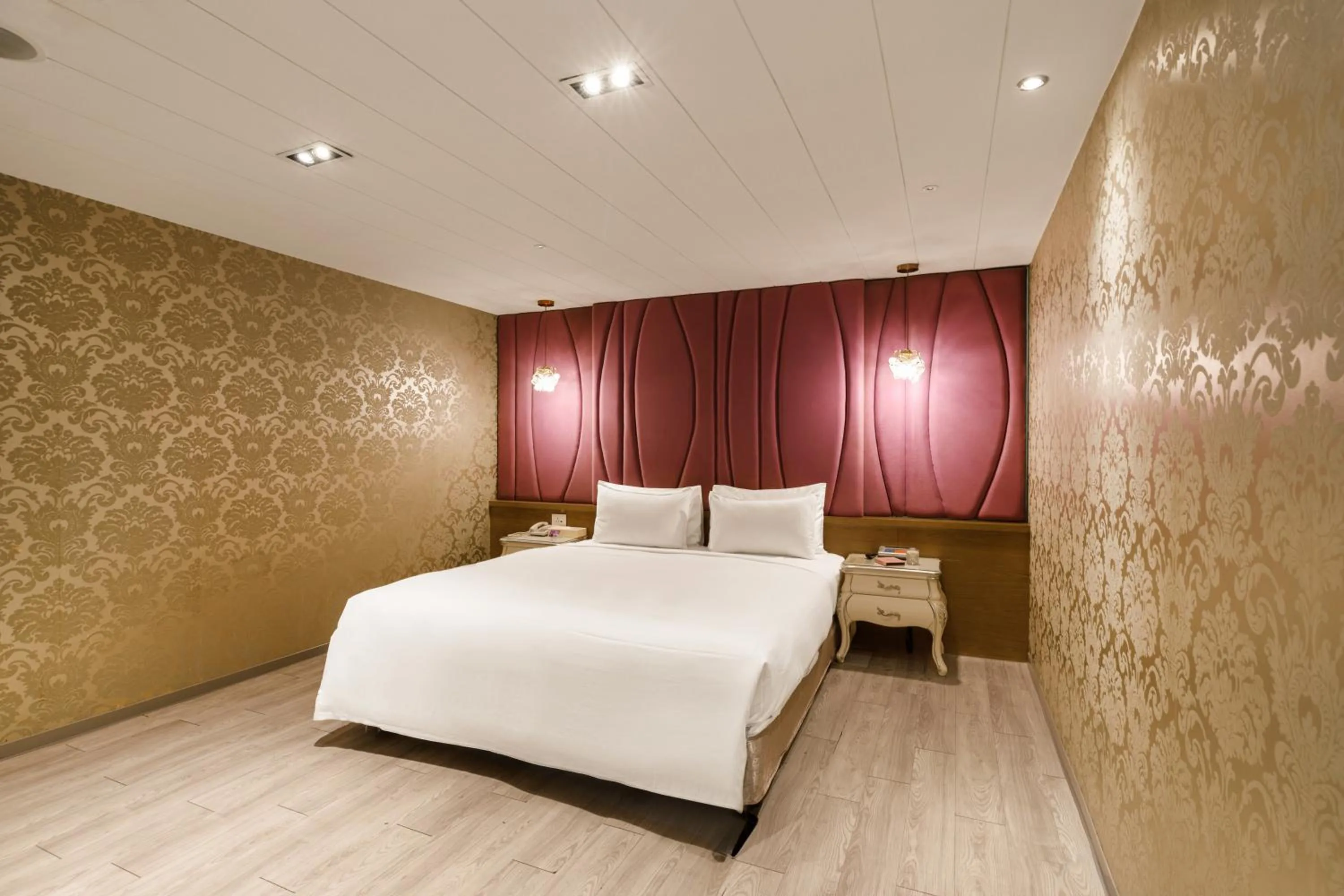 Bed in Surreal Motel