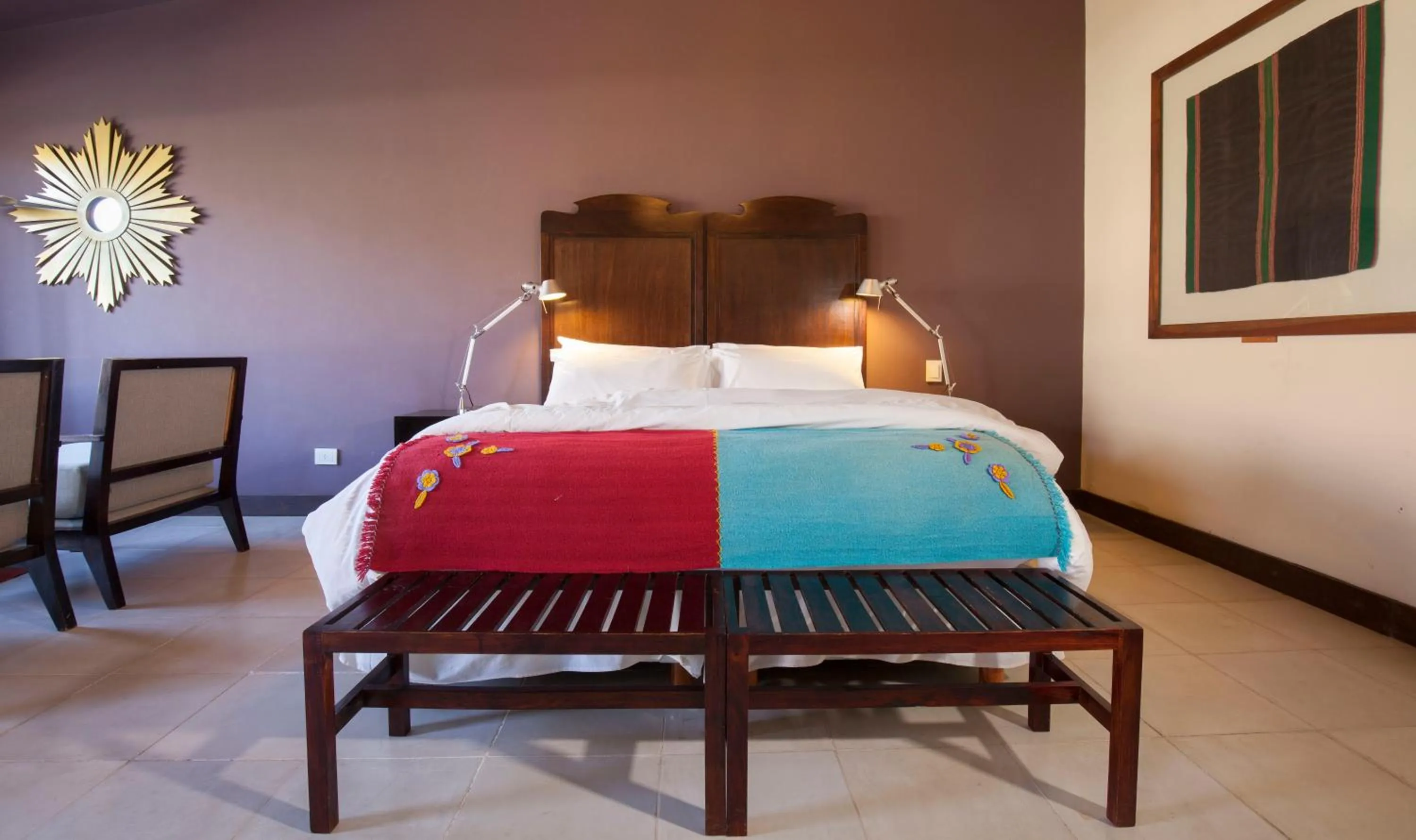 Bed in Hotel Huacalera