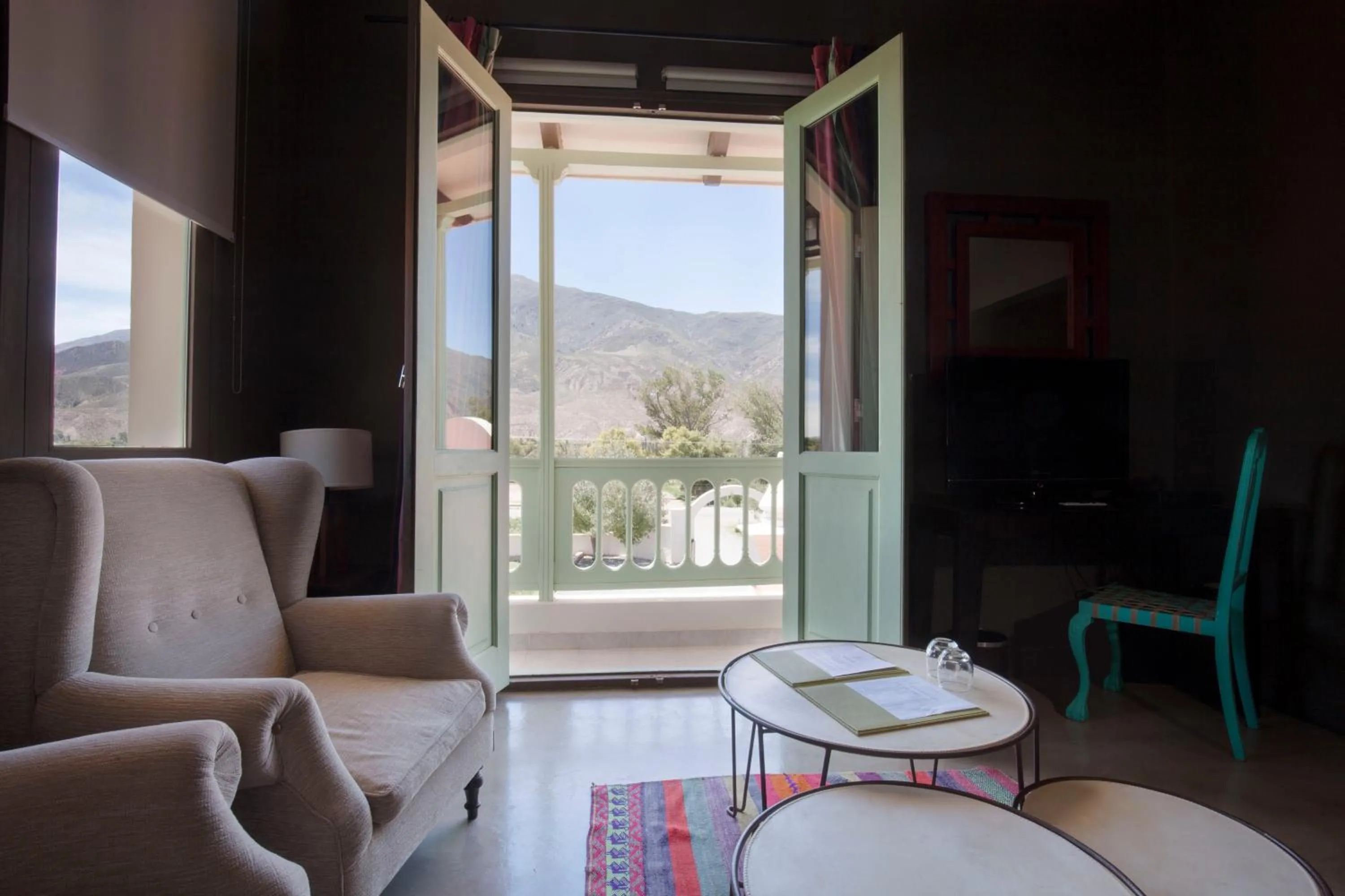Seating area in Hotel Huacalera