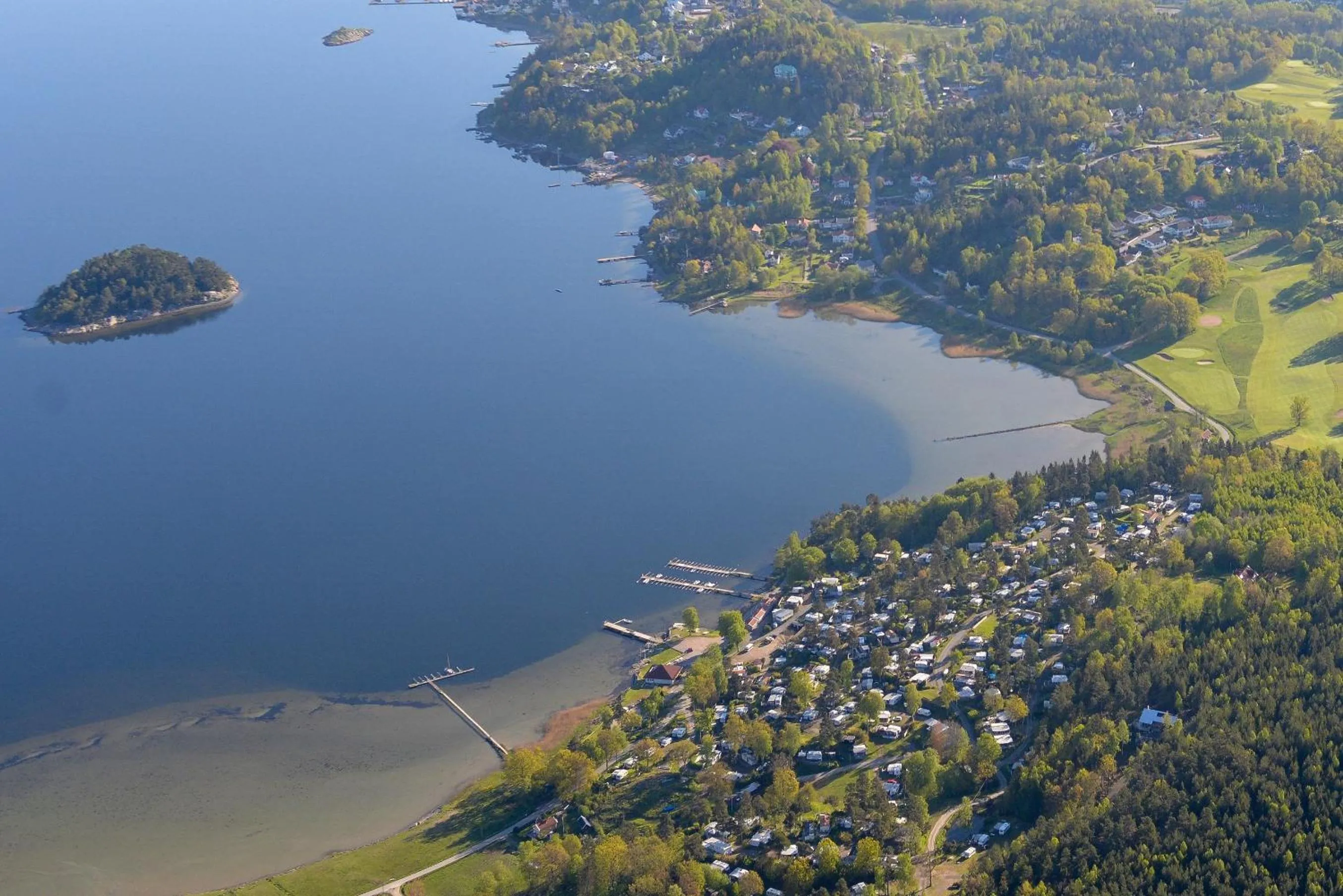 Bird's eye view in Anfasteröd Gårdsvik - Badstugorna