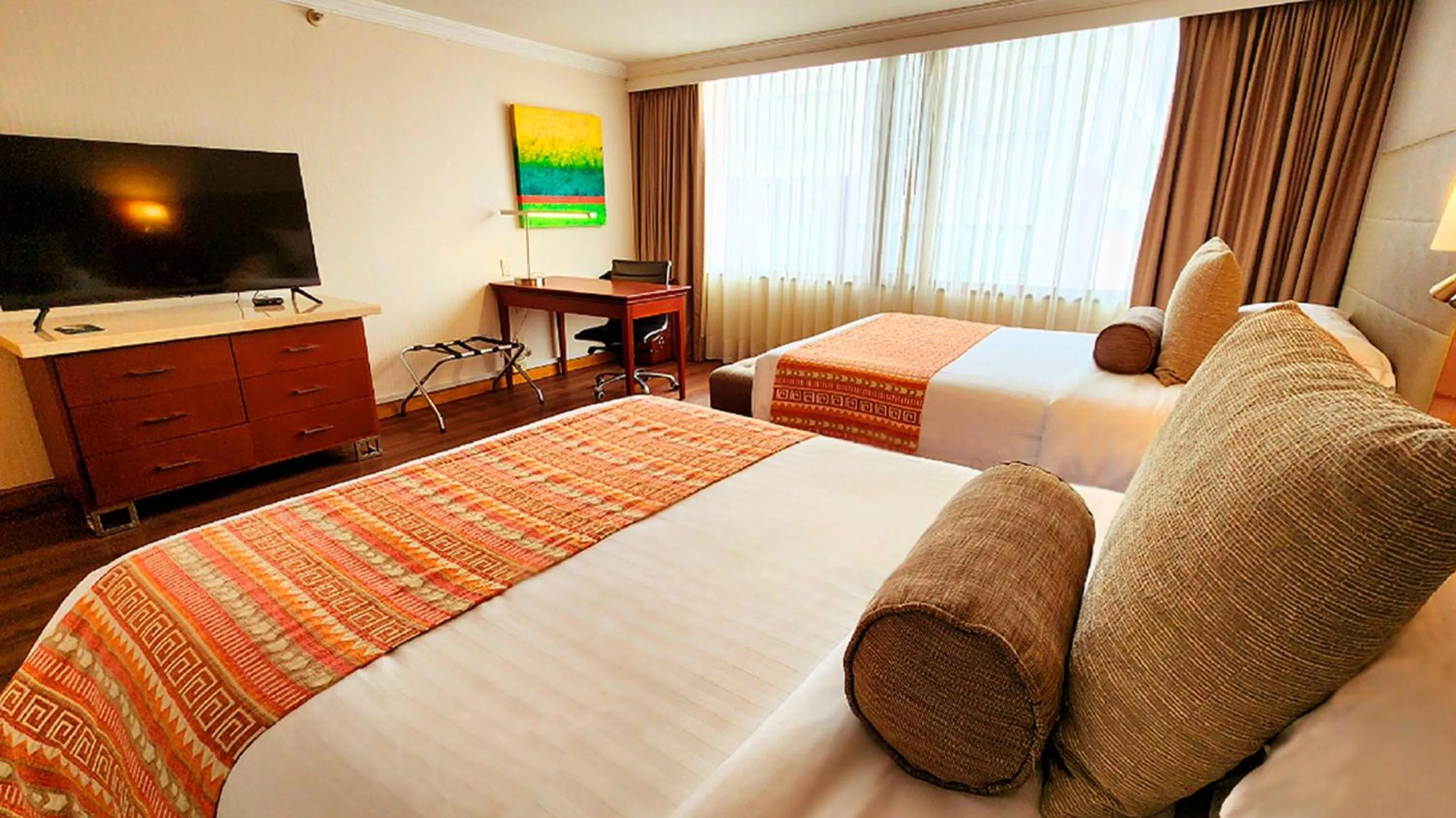 Bed in Bogota Plaza Hotel