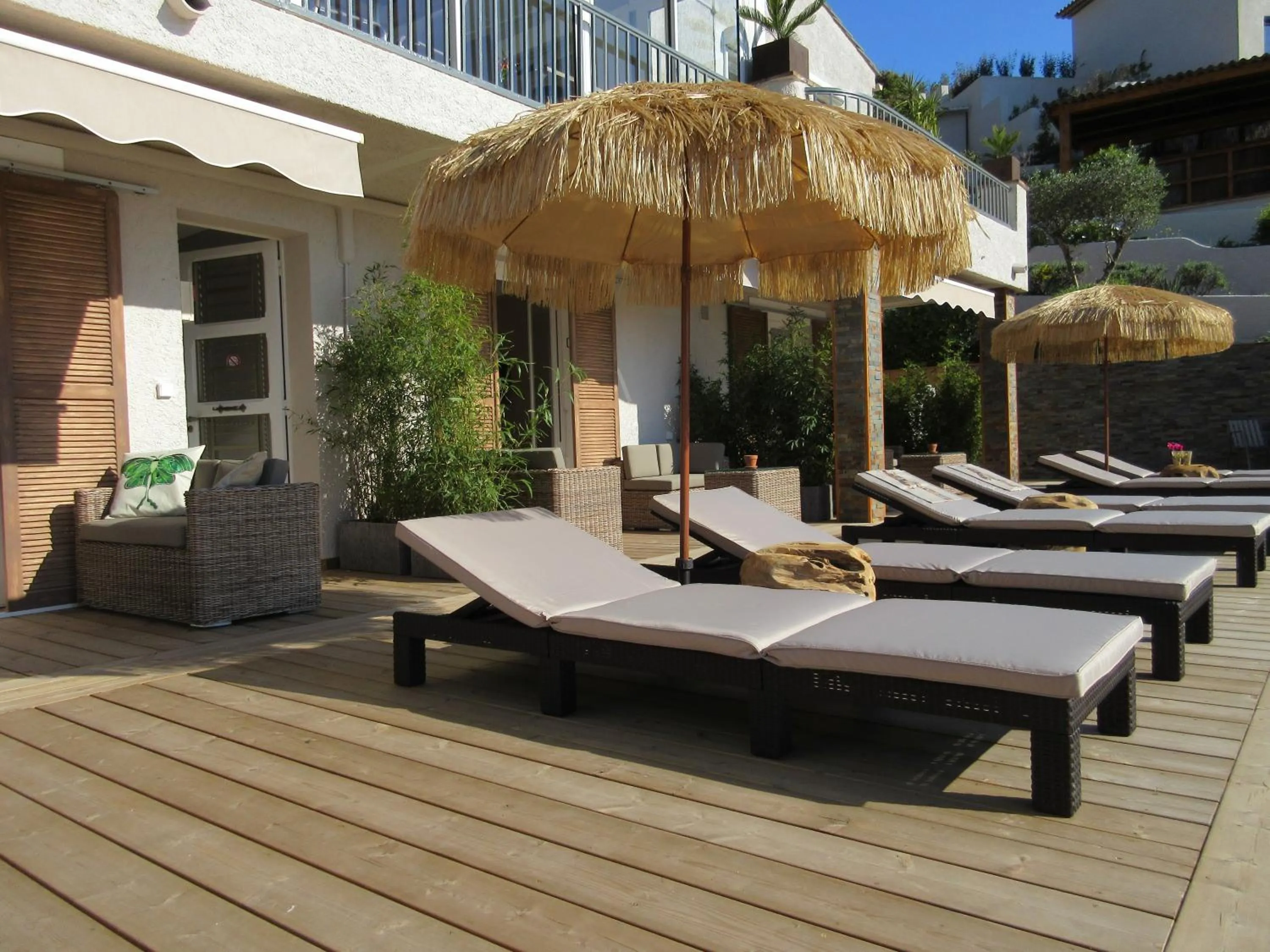 Patio in Villa Tricoli B&B avec Piscine