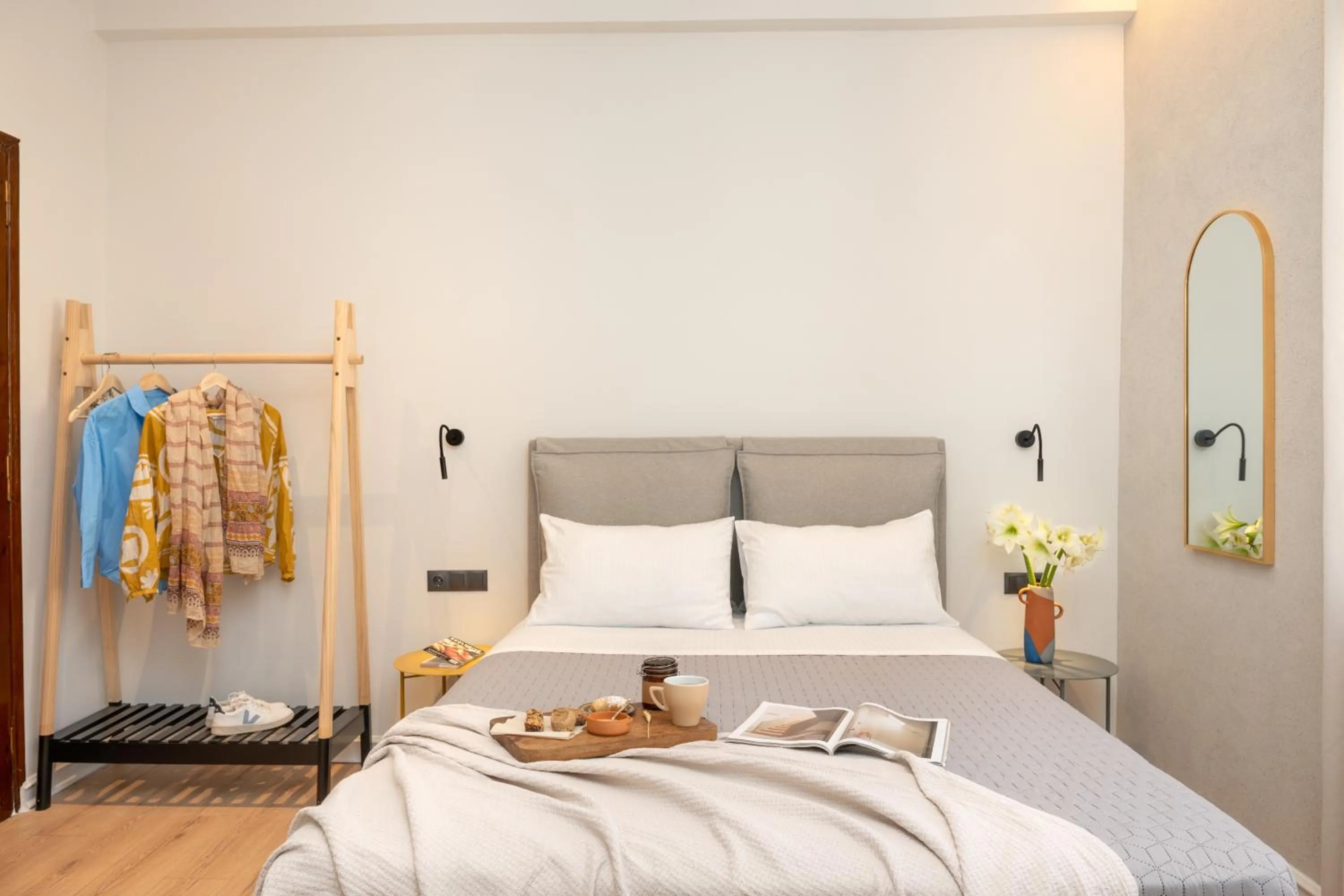 Bed in Amphitrite Hotel