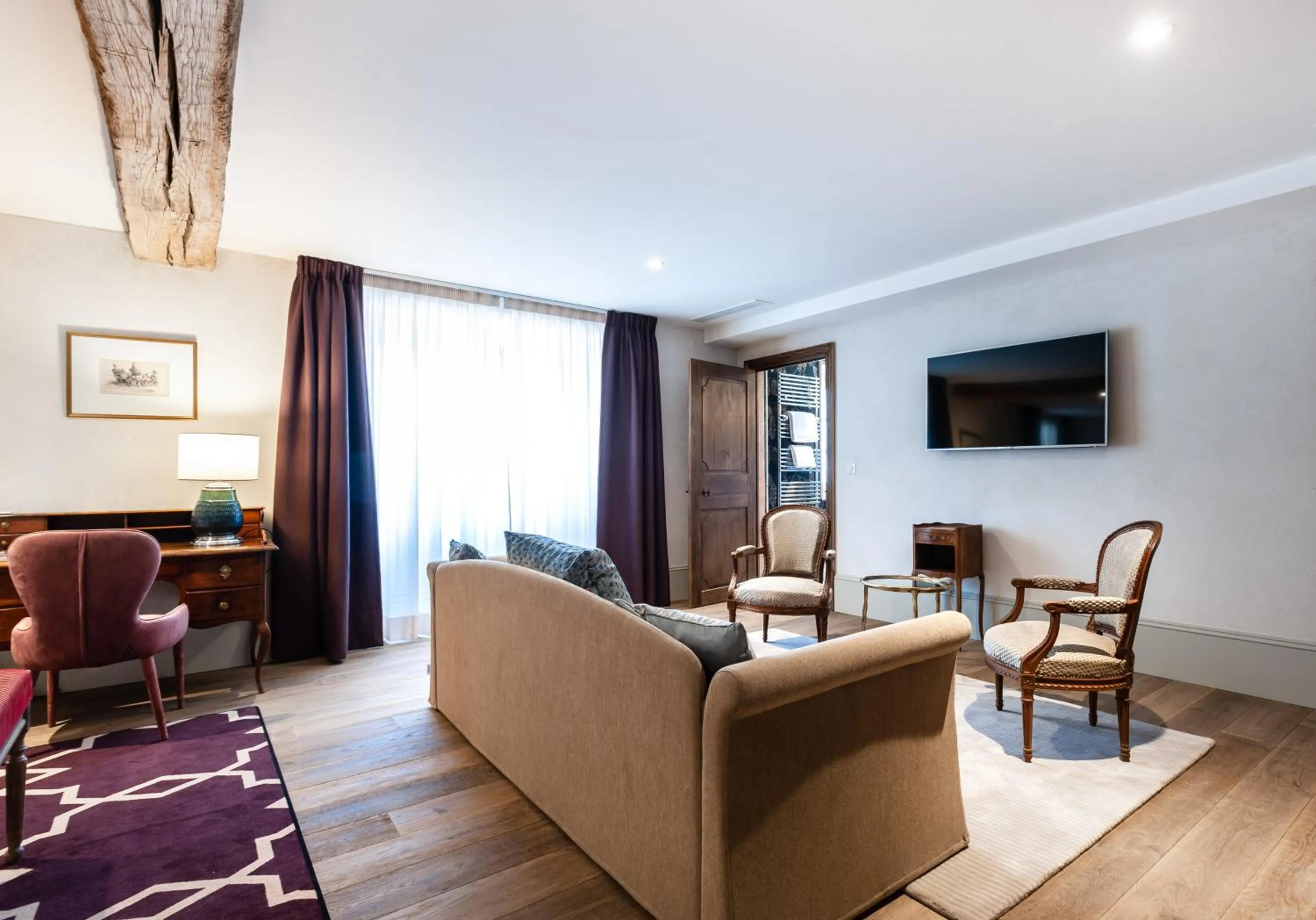 Living room in Château de Saulon