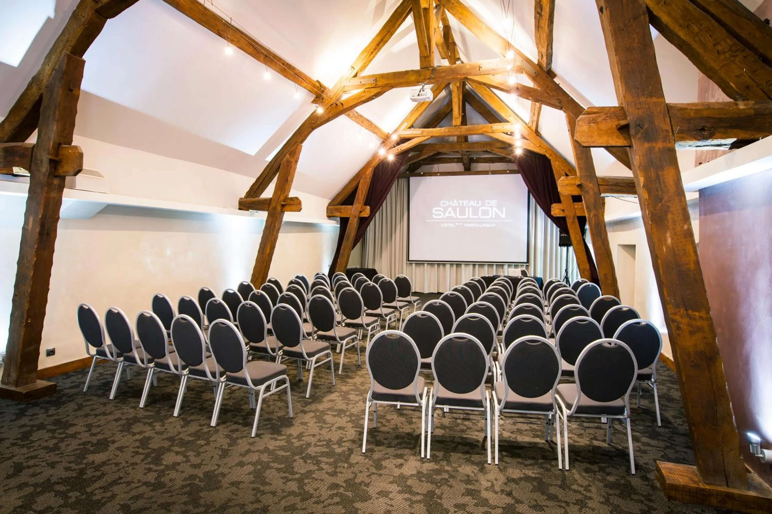 Communal lounge/ TV room in Château de Saulon
